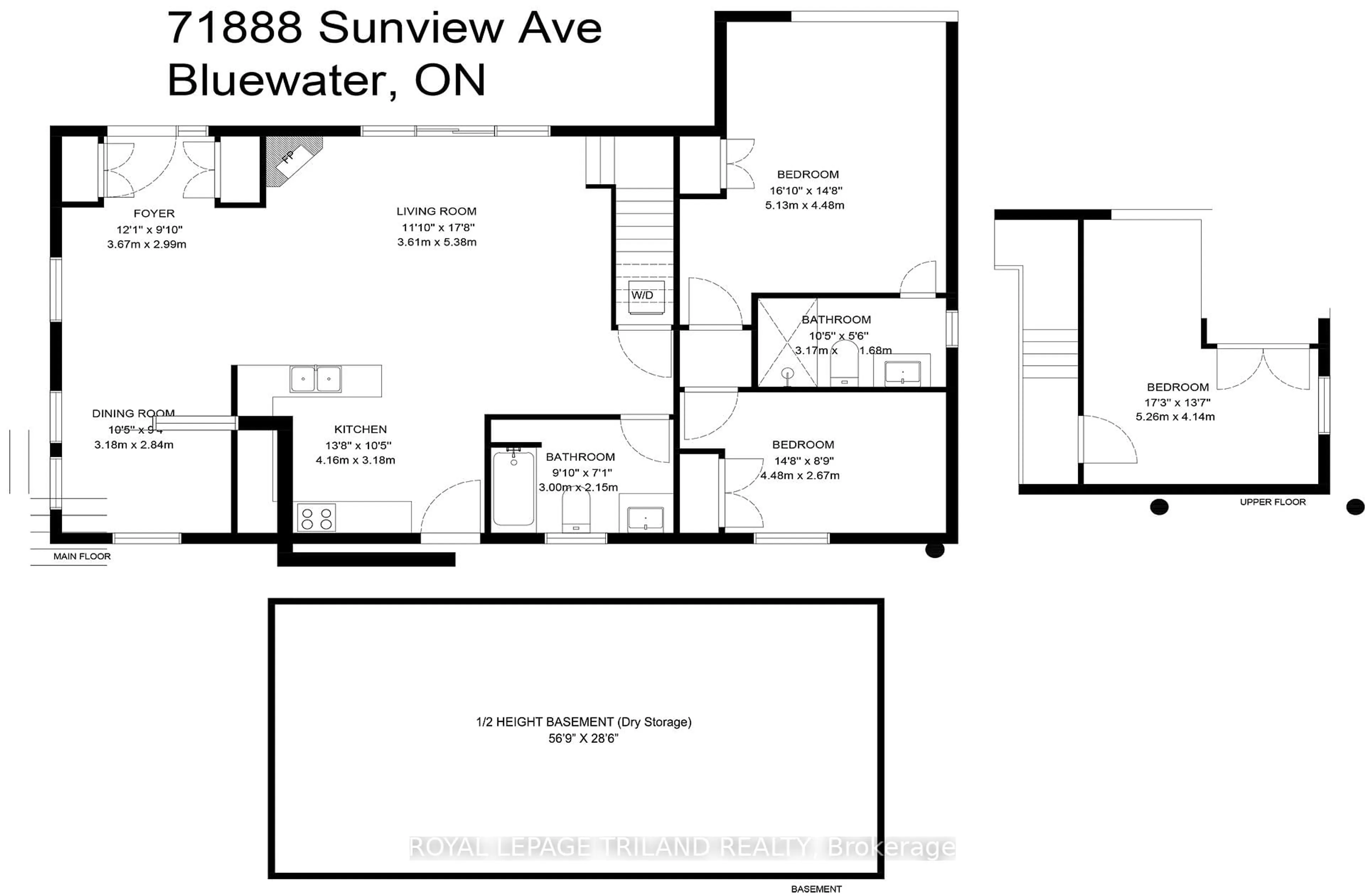 Floor plan for 71888 Sunview Ave, Bluewater Ontario N0M 1N0