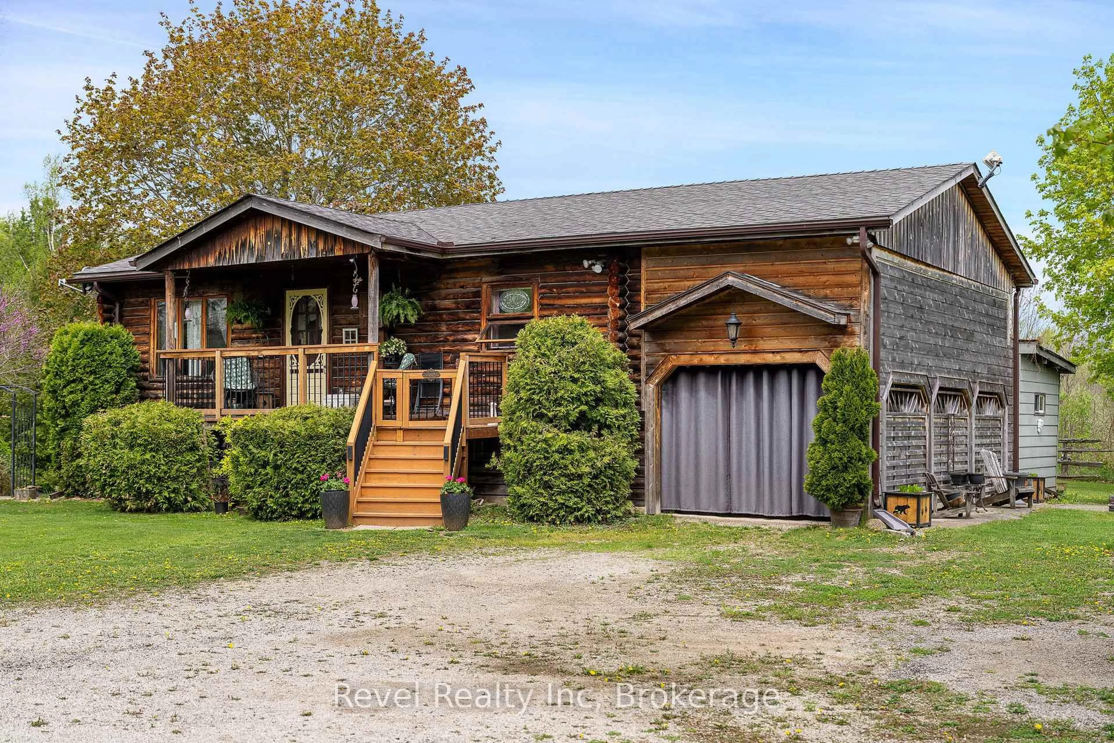 A pic from outside/outdoor area/front of a property/back of a property/a pic from drone, unknown for 383349 Dawson Rd, Georgian Bluffs Ontario N0H 1S0