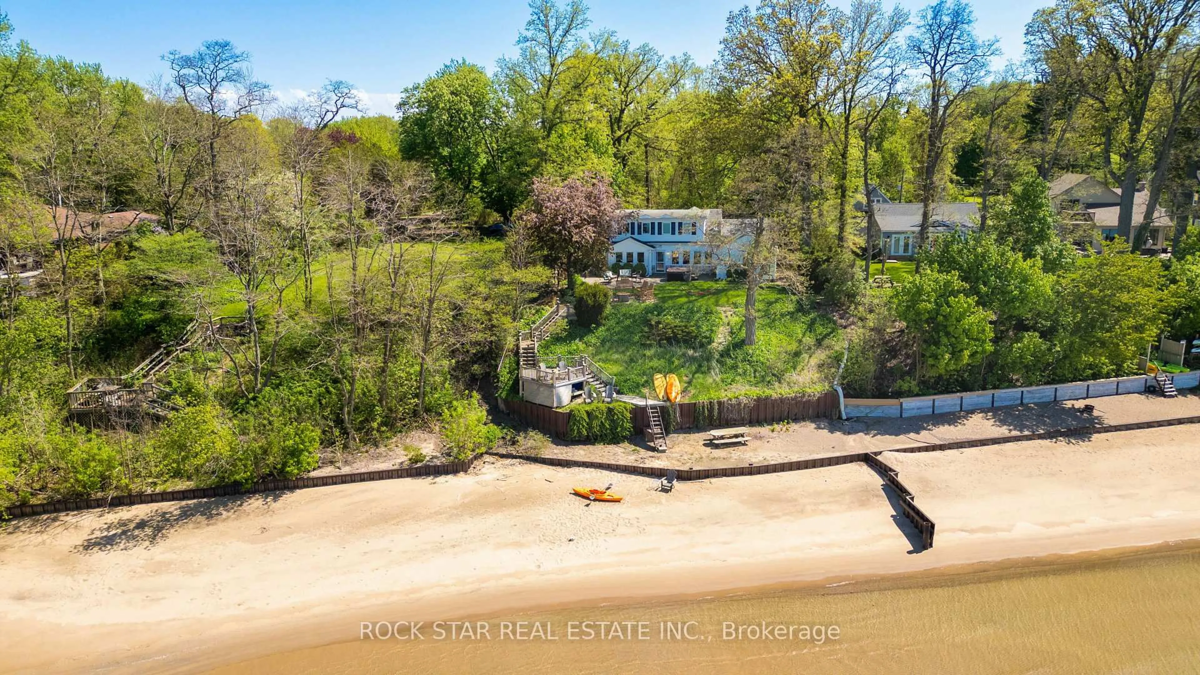 A pic from outside/outdoor area/front of a property/back of a property/a pic from drone, water/lake/river/ocean view for 3186 Dana St, Plympton-Wyoming Ontario N0N 1E0