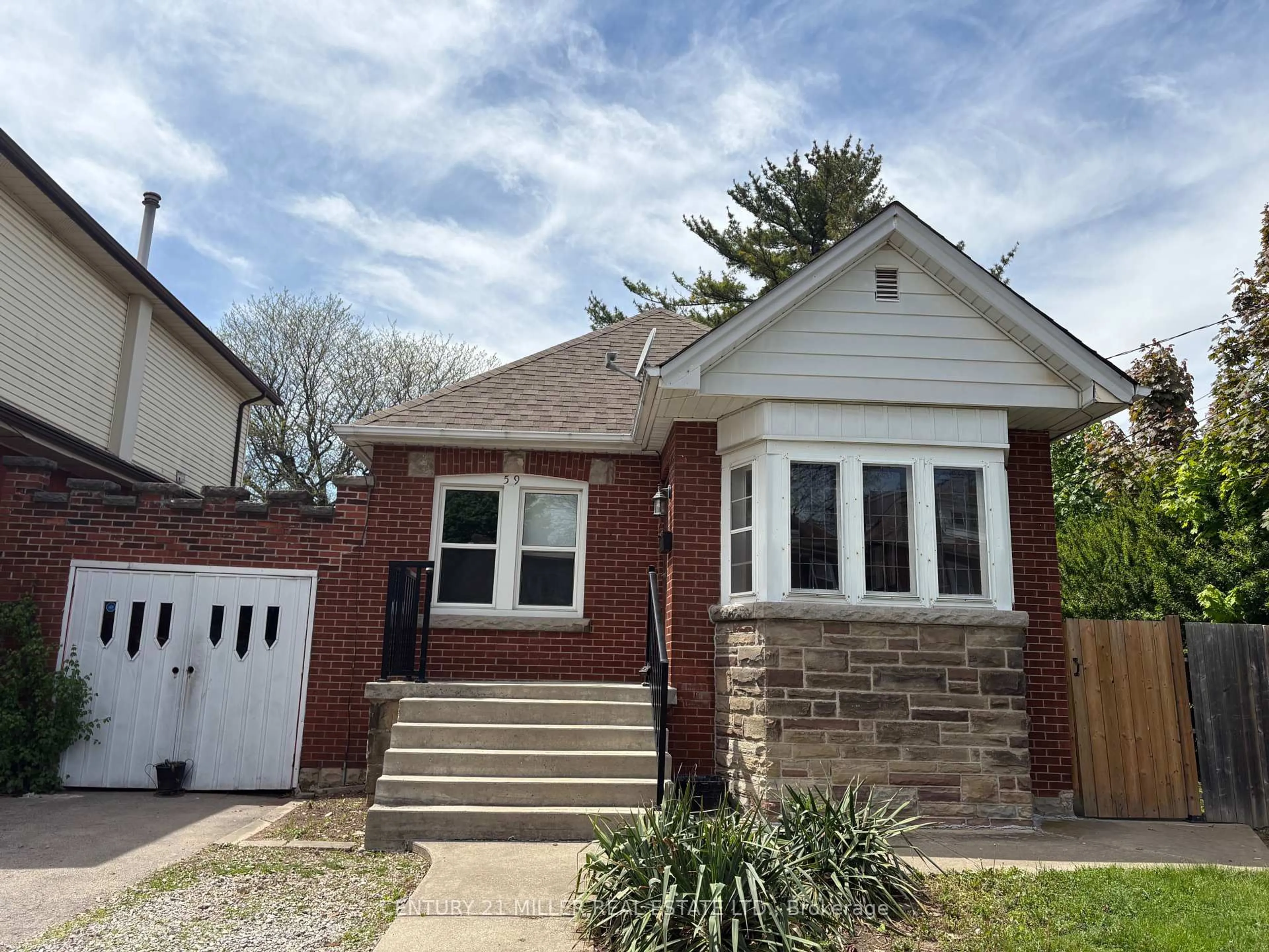 Home with brick exterior material, street for 59 Longwood Rd, Hamilton Ontario L8S 3V2