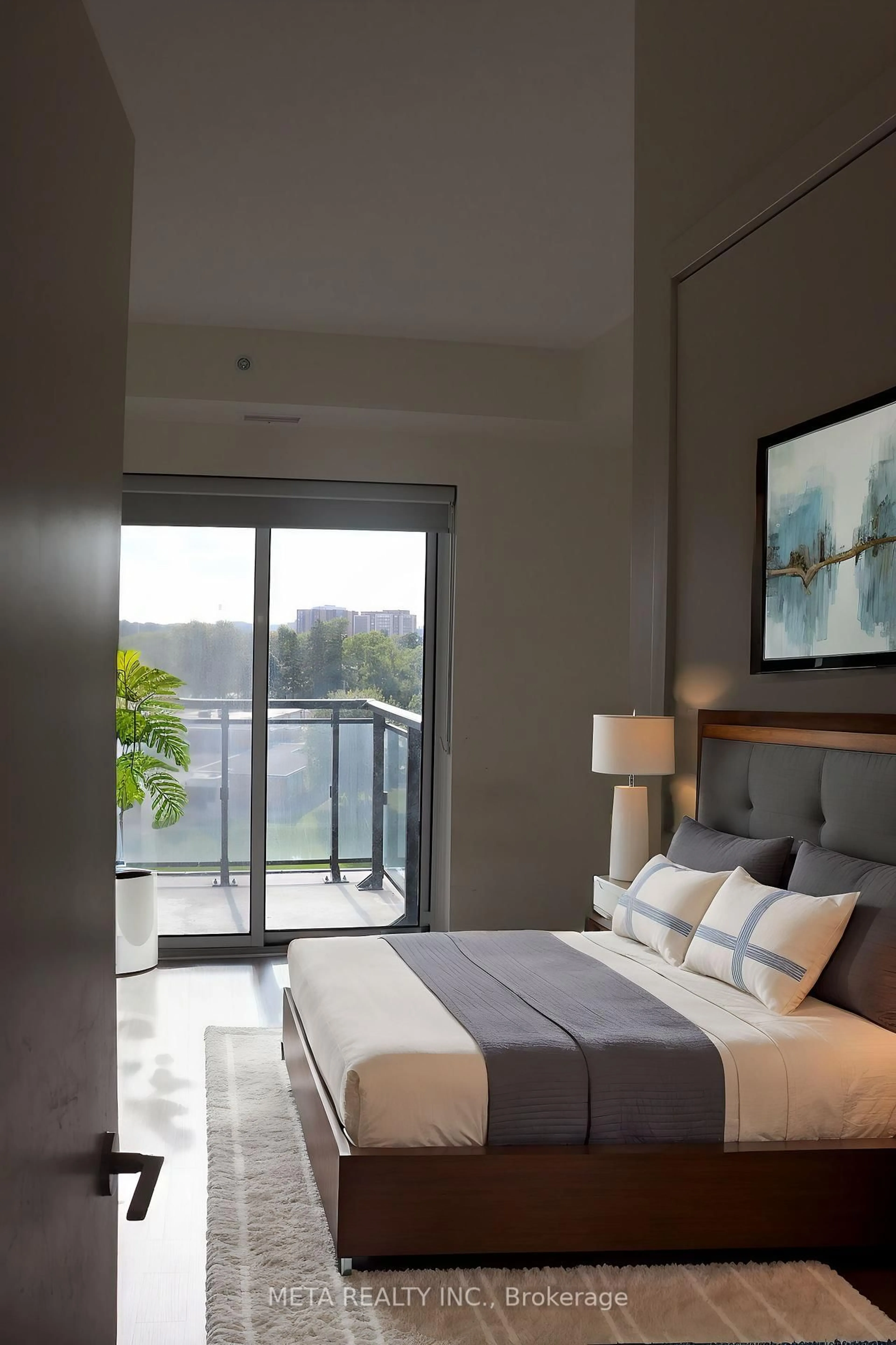 Bedroom with bed, unknown for 128 king St #908, Waterloo Ontario N2J 0E9