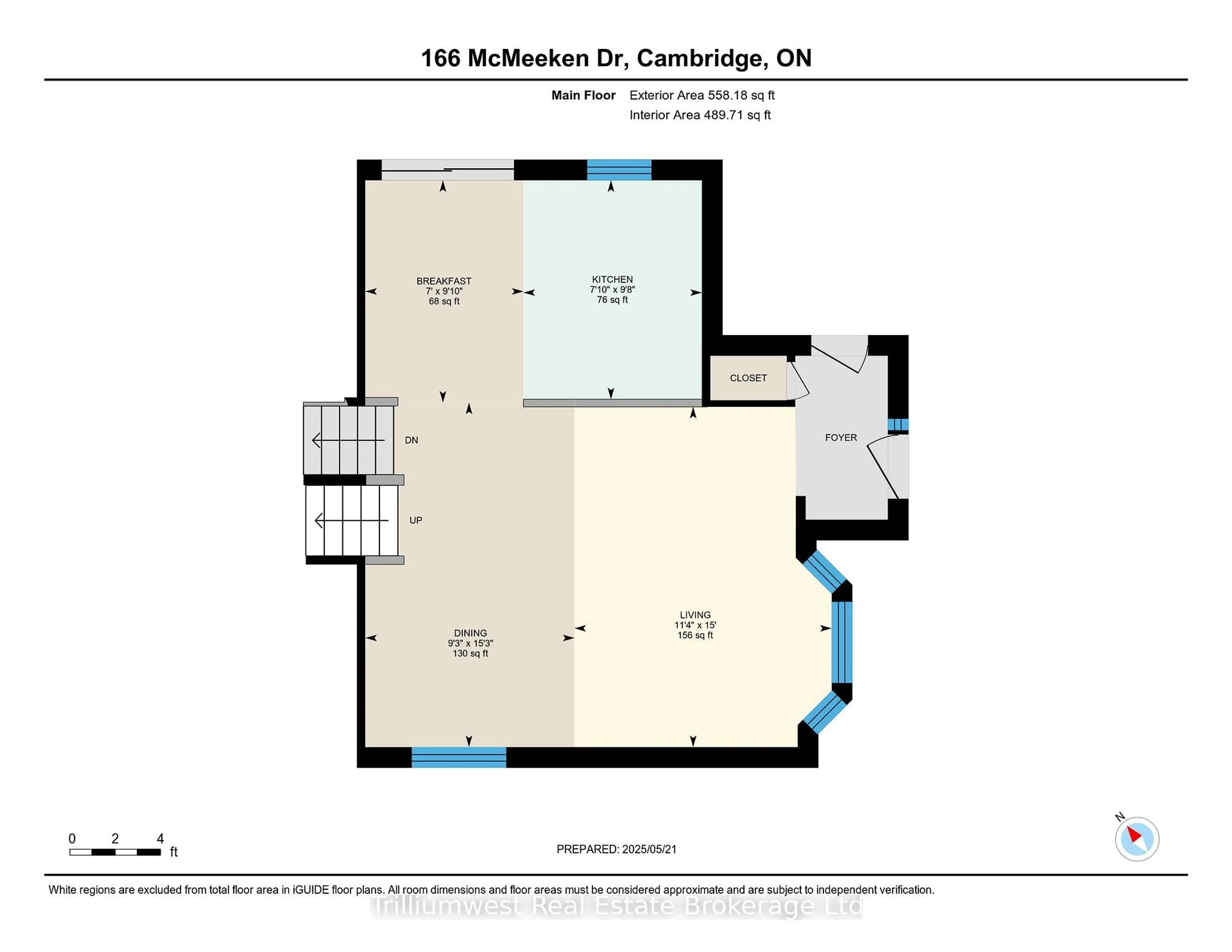 Floor plan for 166 McMeeken Dr, Cambridge Ontario N3C 4H2