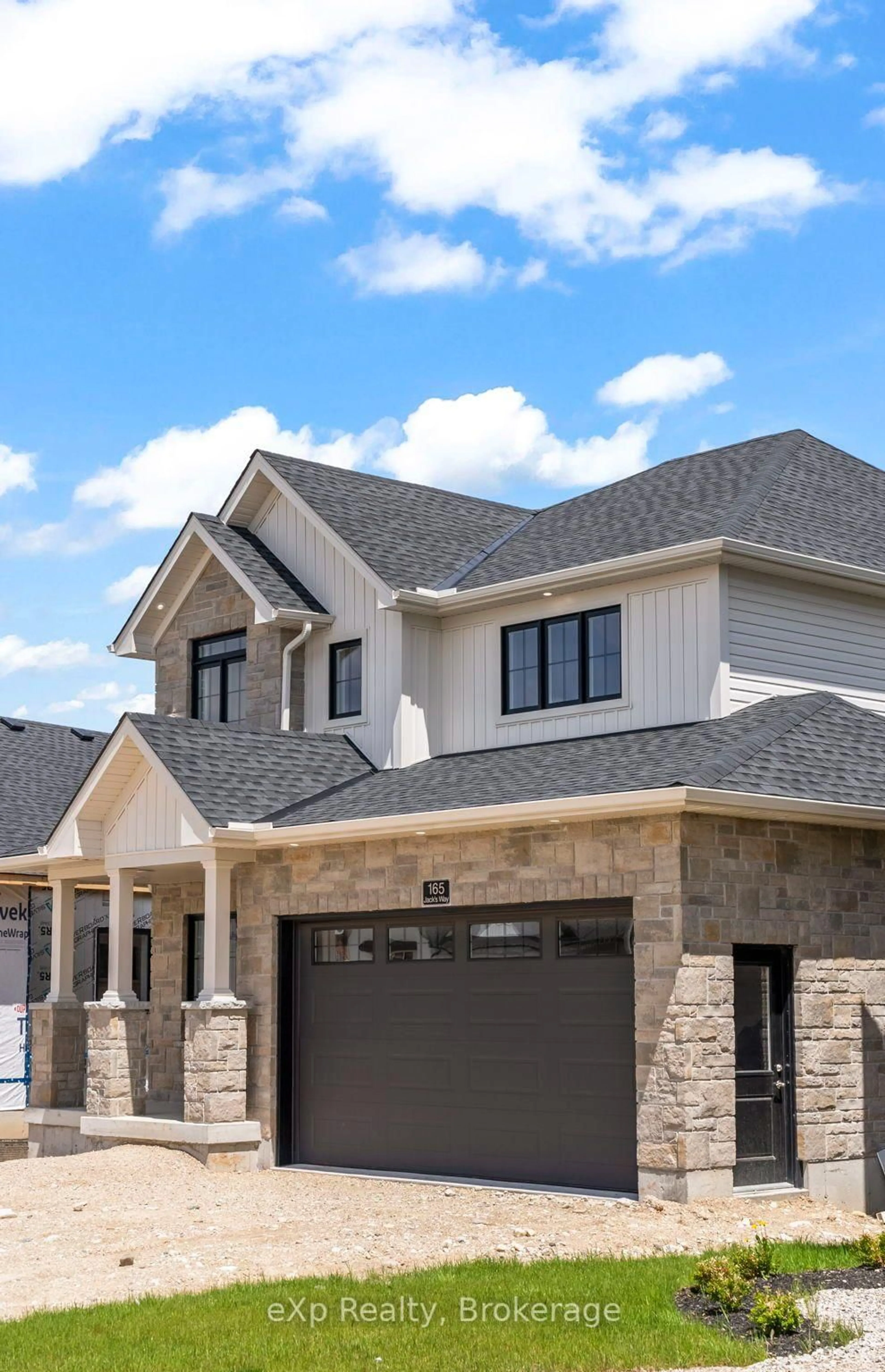 Home with vinyl exterior material, street for 165 JACK'S Way, Wellington North Ontario N0G 2L4