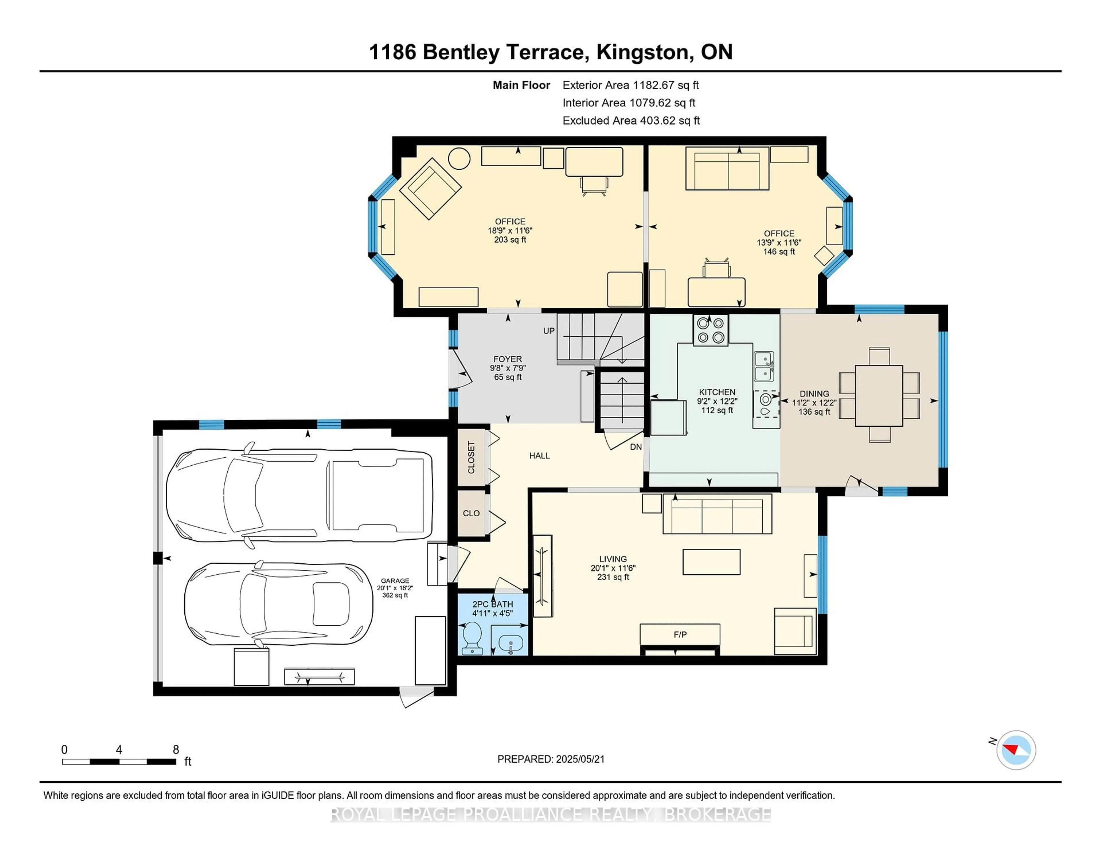 Floor plan for 1186 Bentley Terr, Kingston Ontario K7P 2L9