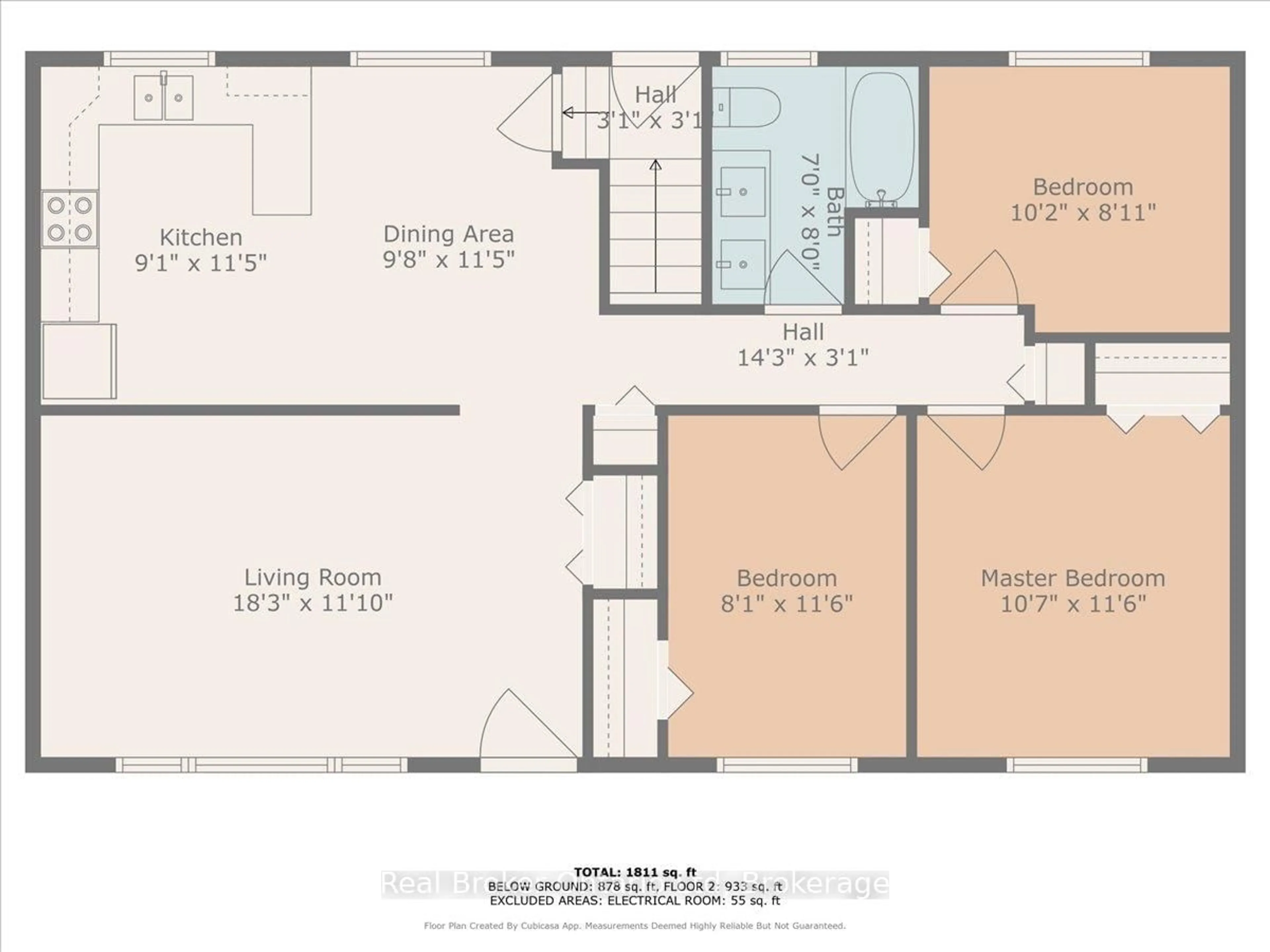 Floor plan for 158 6th Ave, Hanover Ontario N4N 2E4