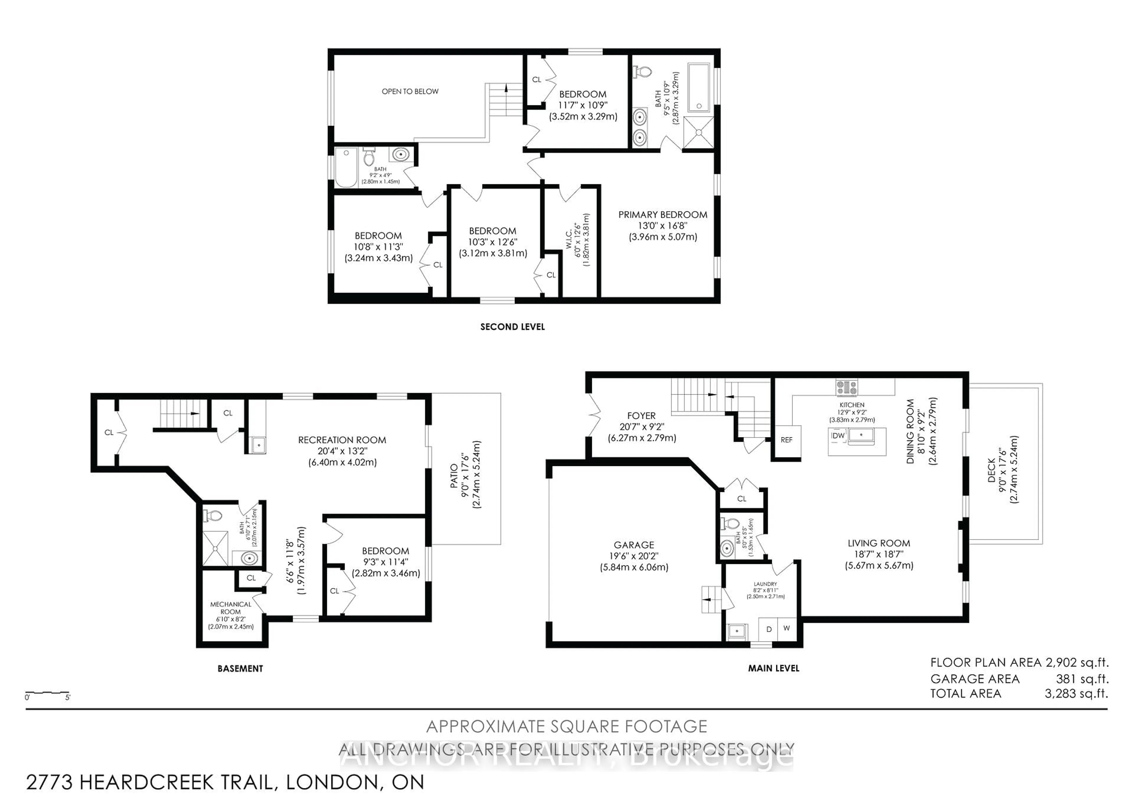 Floor plan for 2773 Heardcreek Tr, London North Ontario N6G 0W1