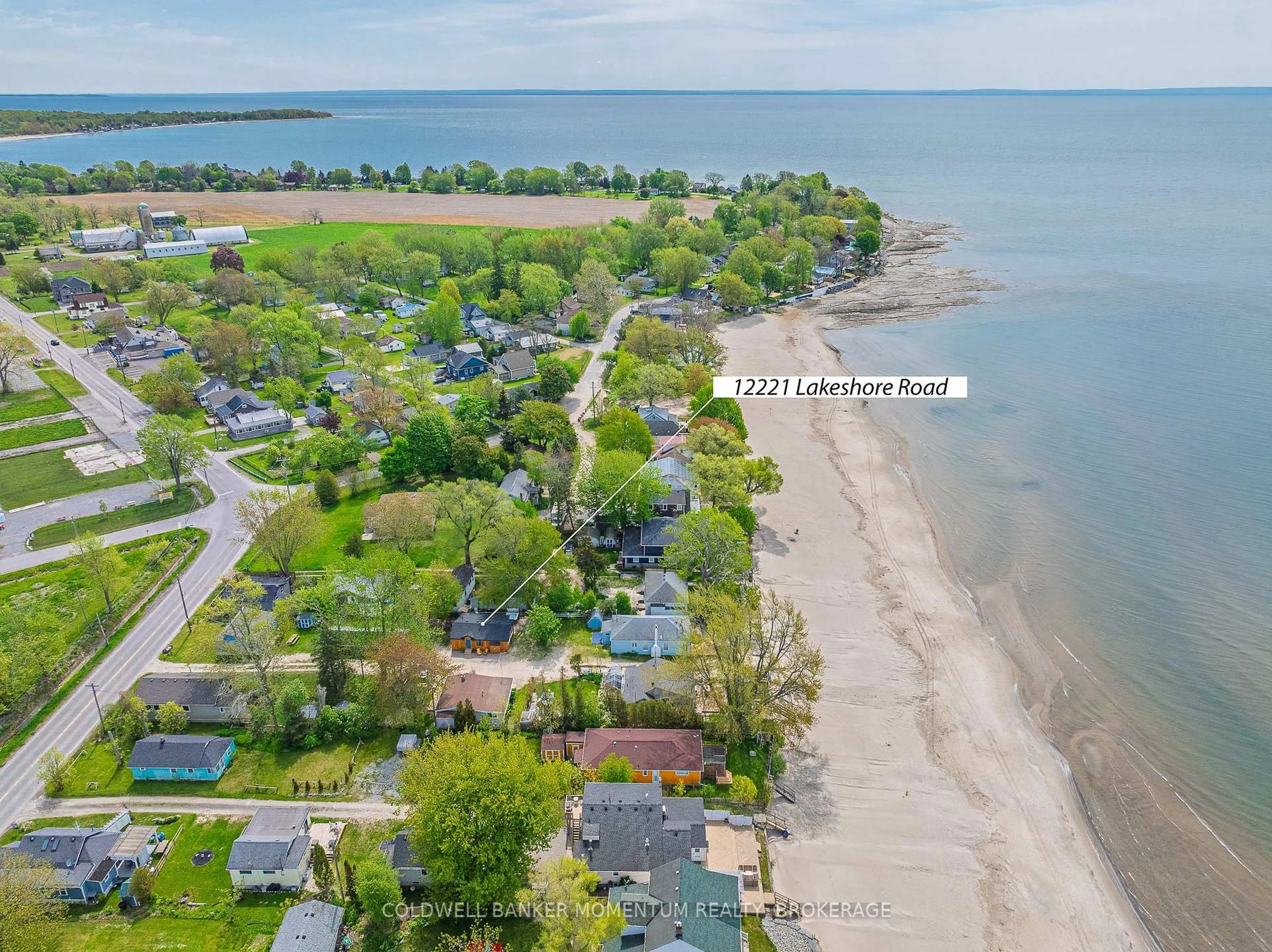 A pic from outside/outdoor area/front of a property/back of a property/a pic from drone, water/lake/river/ocean view for 12221 Lakeshore Rd, Wainfleet Ontario L0S 1V0