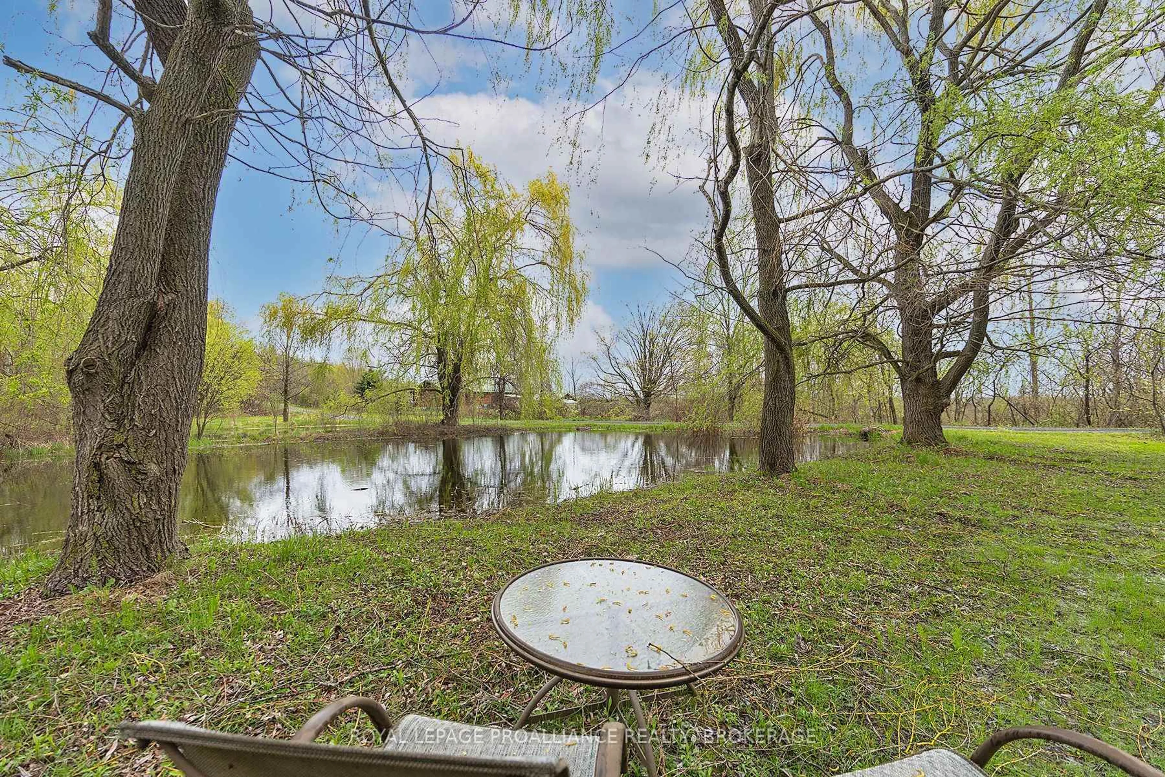 Patio, water/lake/river/ocean view for 2291 Sands Rd, Battersea Ontario K0H 1H0