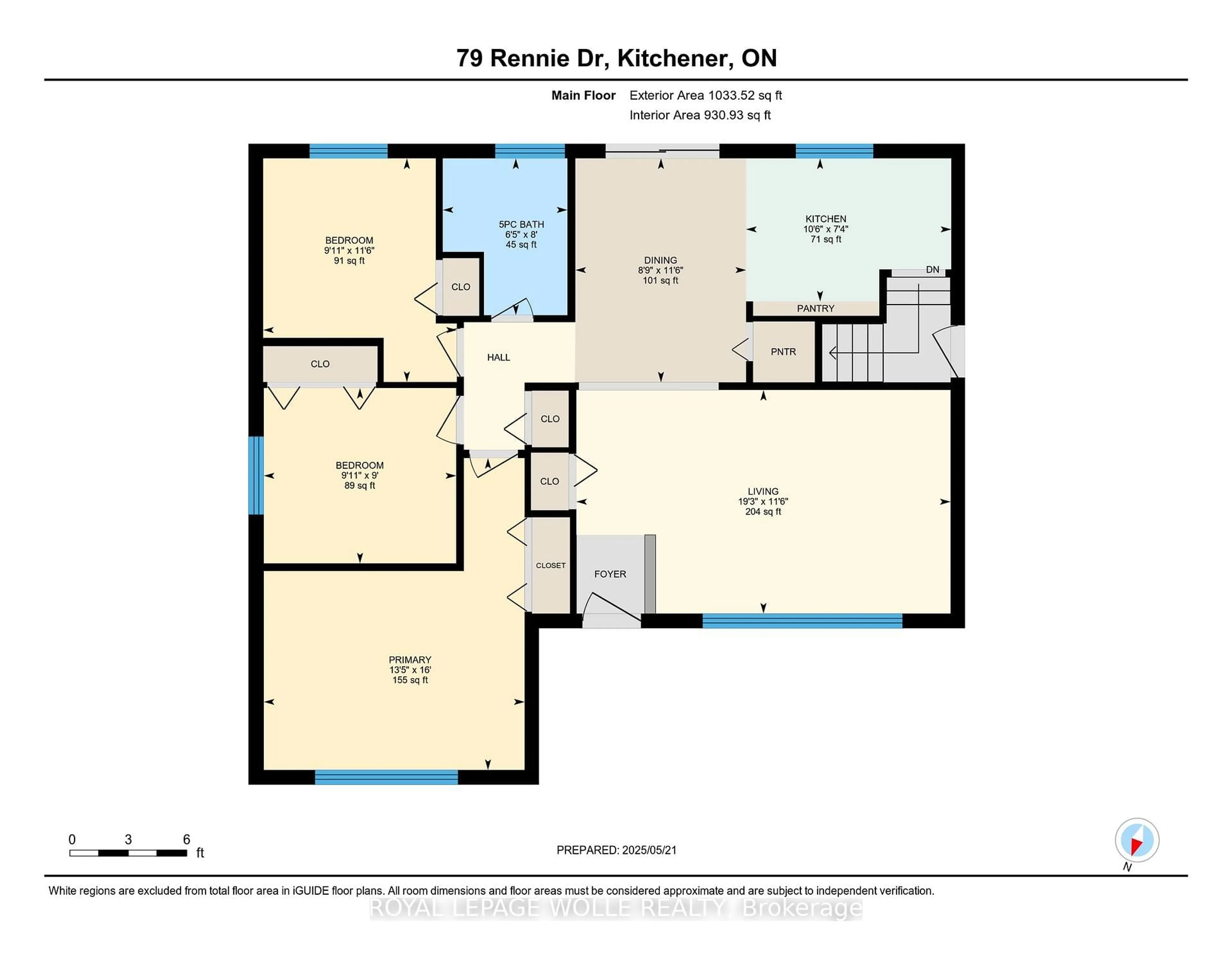 Floor plan for 79 Rennie Dr, Kitchener Ontario N2A 1J4