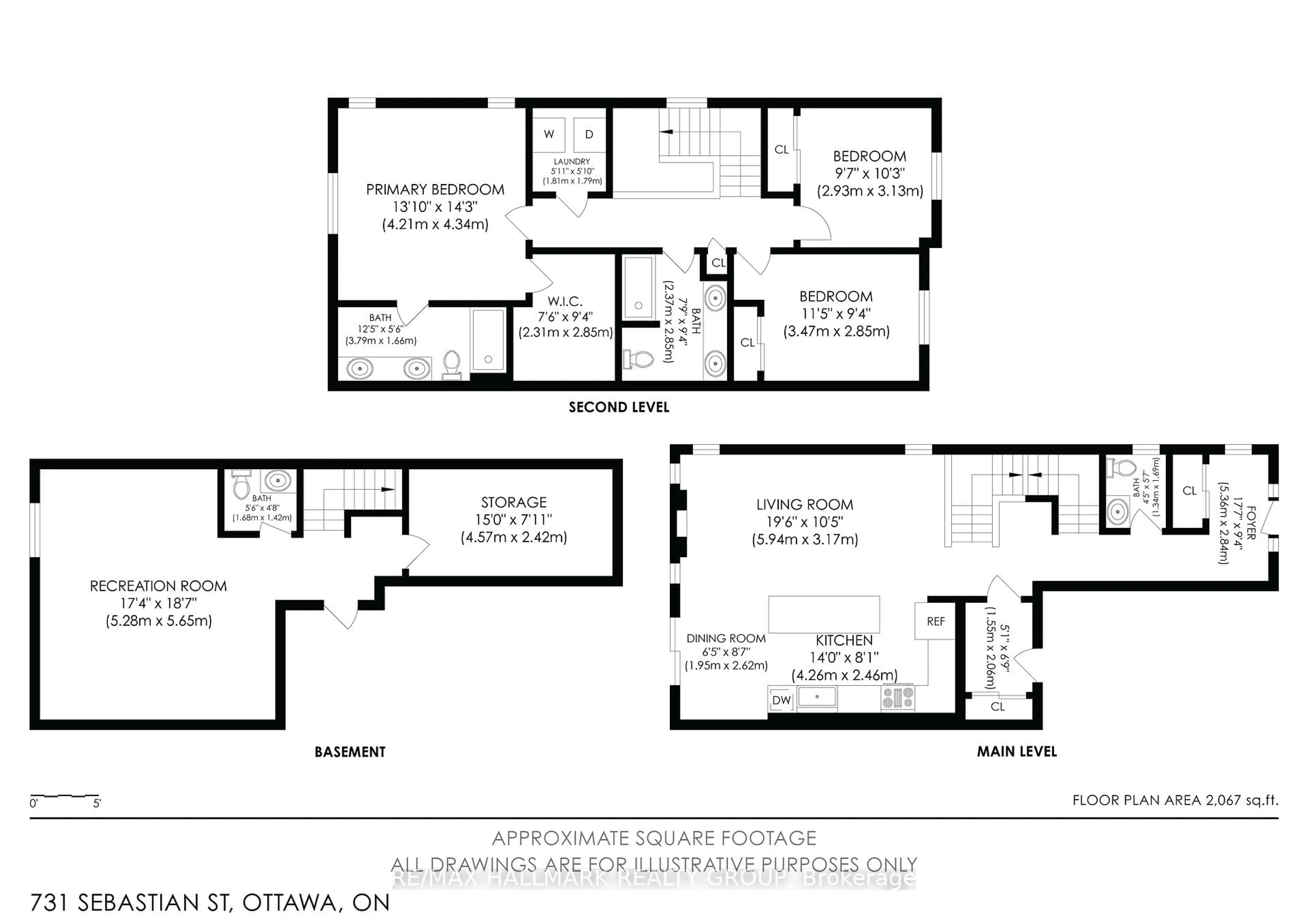 Floor plan for 731 Sebastian St, Ottawa Ontario K4A 5L1