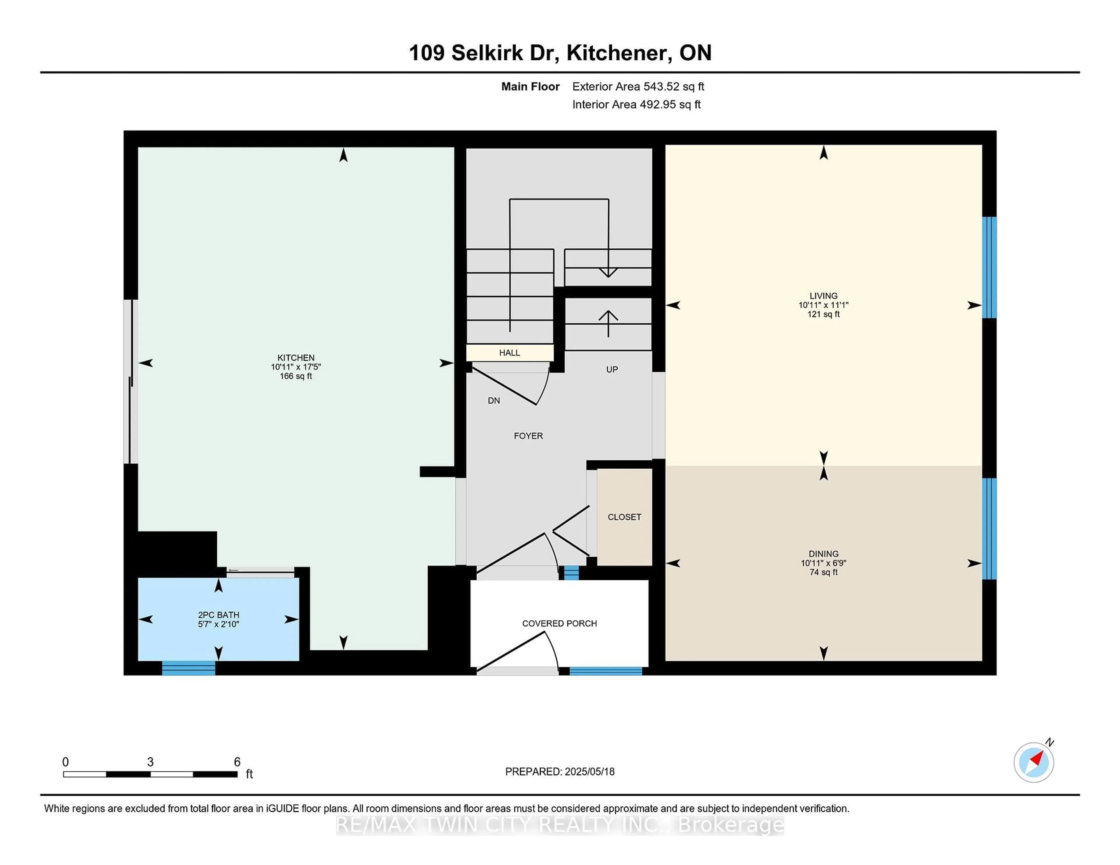 Floor plan for 109 Selkirk Dr, Kitchener Ontario N2E 1M5