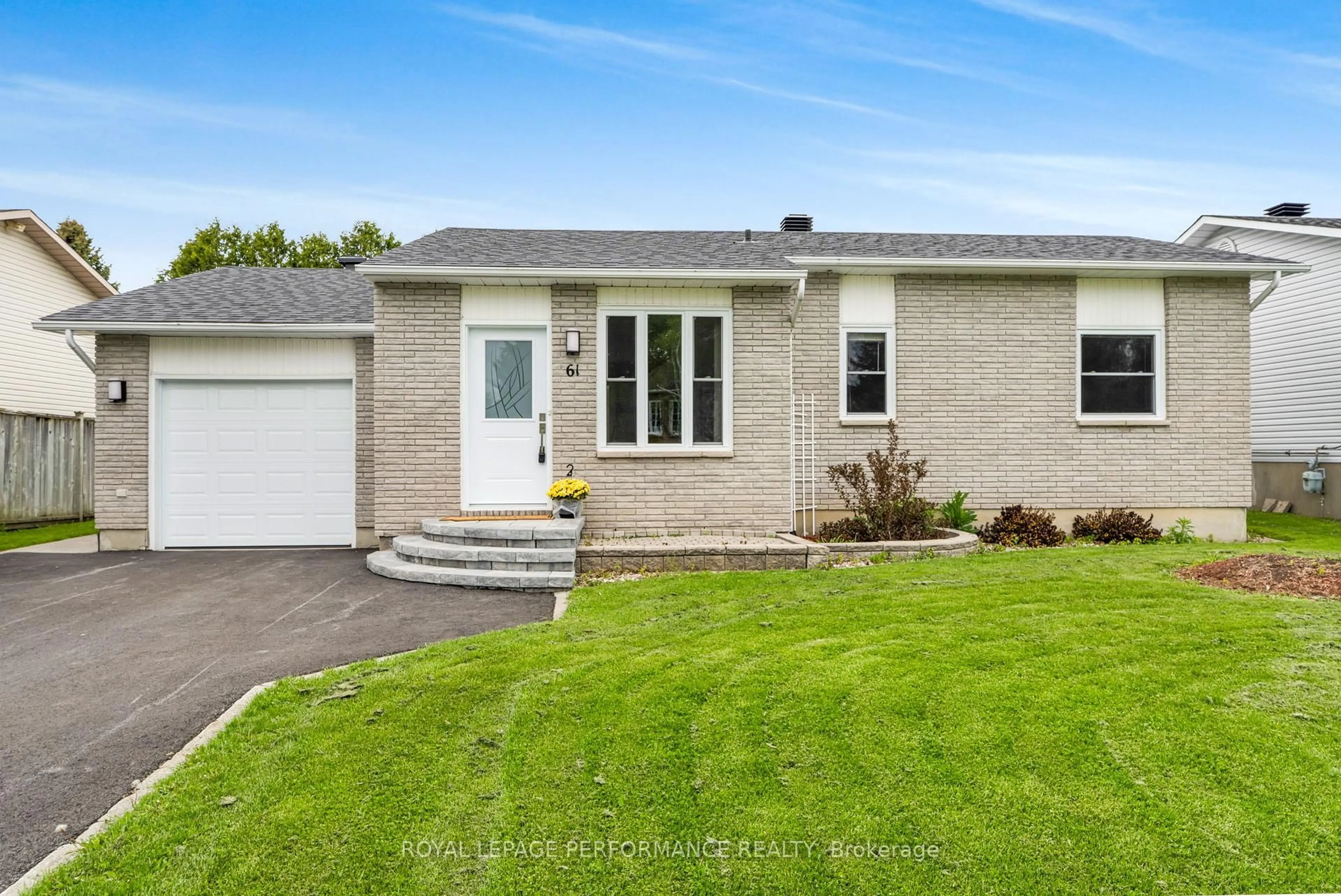 Home with vinyl exterior material, street for 61 Albert St, Russell Ontario K0A 1W1