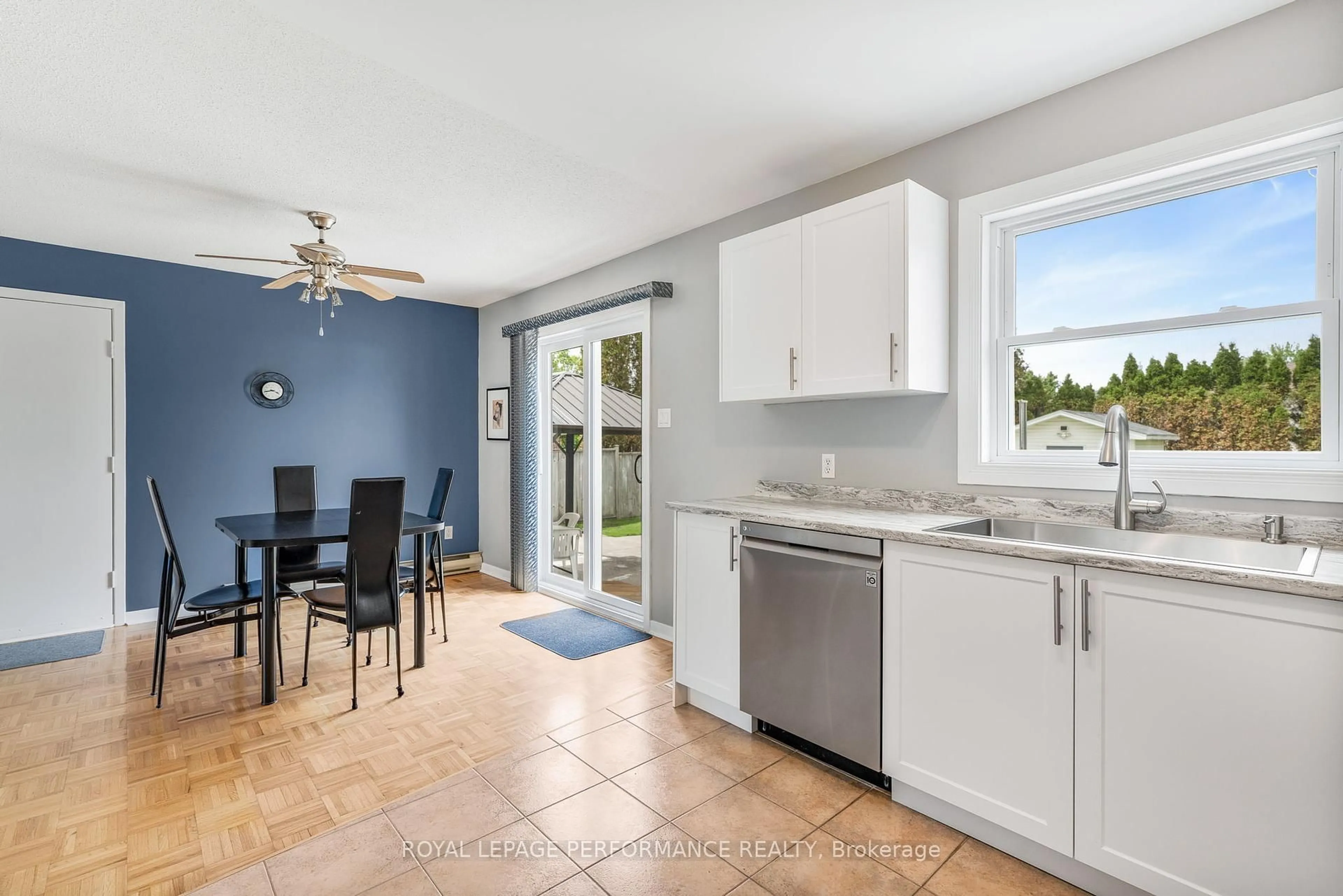 Open concept kitchen, ceramic/tile floor for 61 Albert St, Russell Ontario K0A 1W1