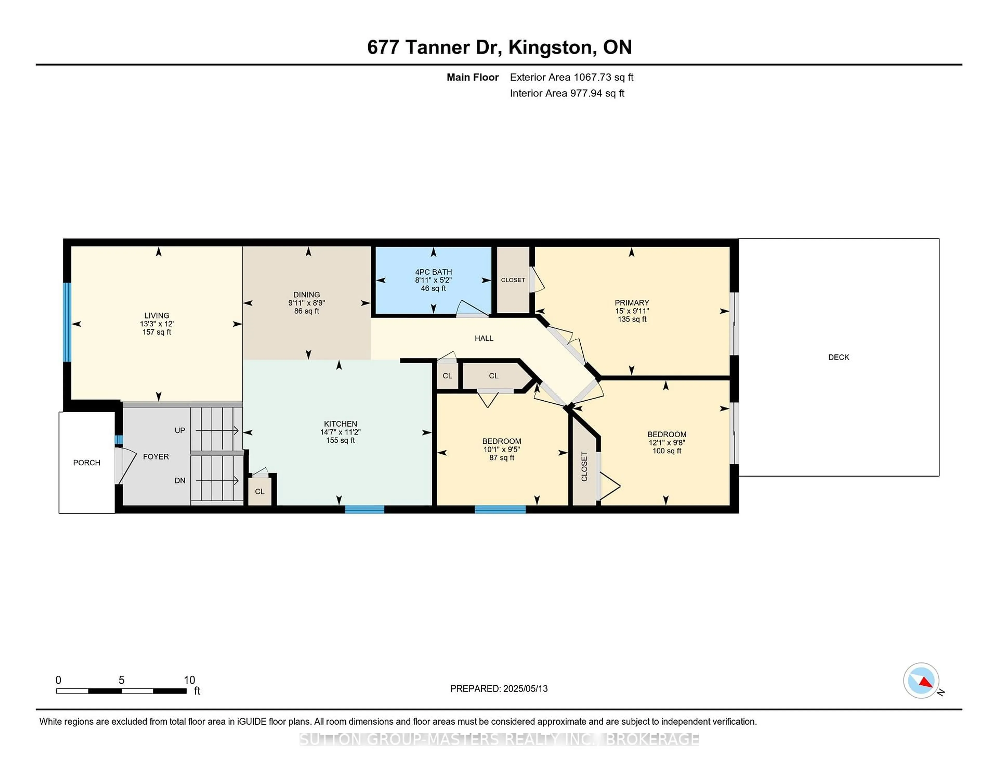 Floor plan for 677 Tanner Dr, Kingston Ontario K7M 8Y2