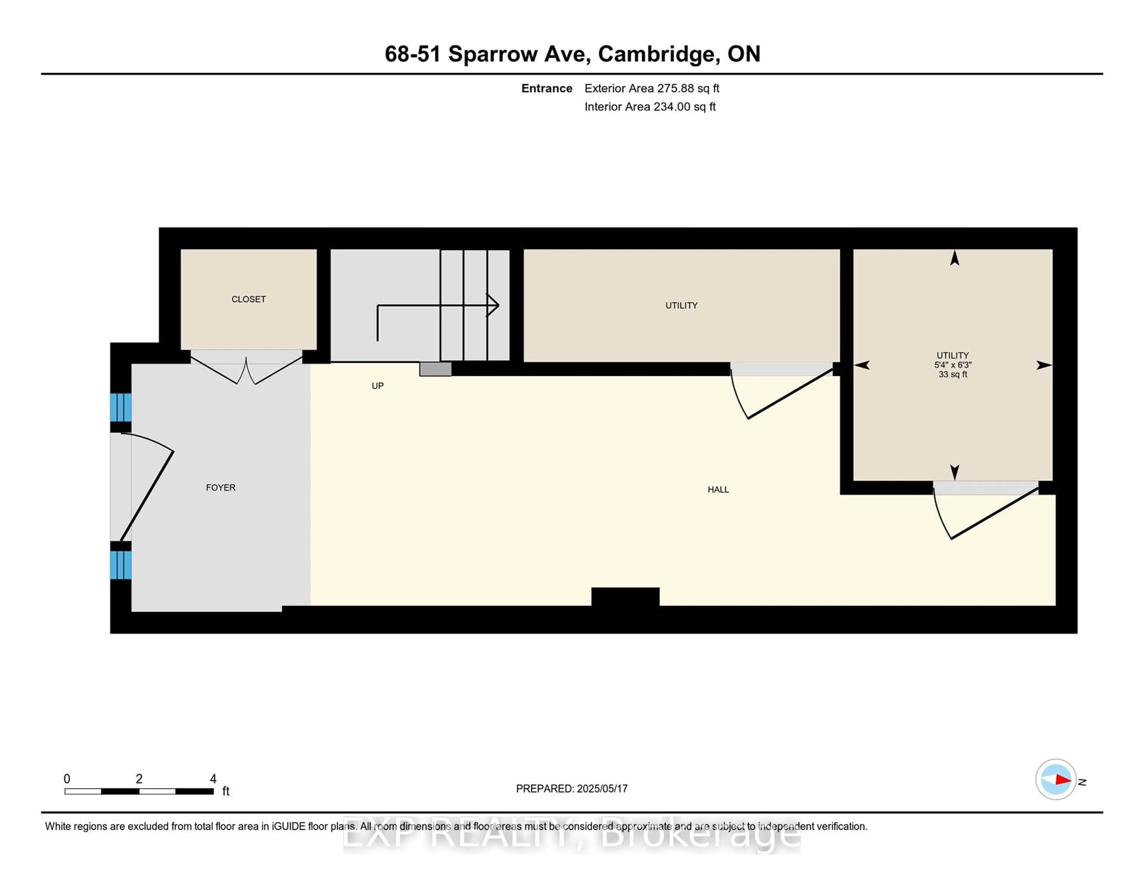 Floor plan for 51 Sparrow Ave #68, Cambridge Ontario N1T 0E5