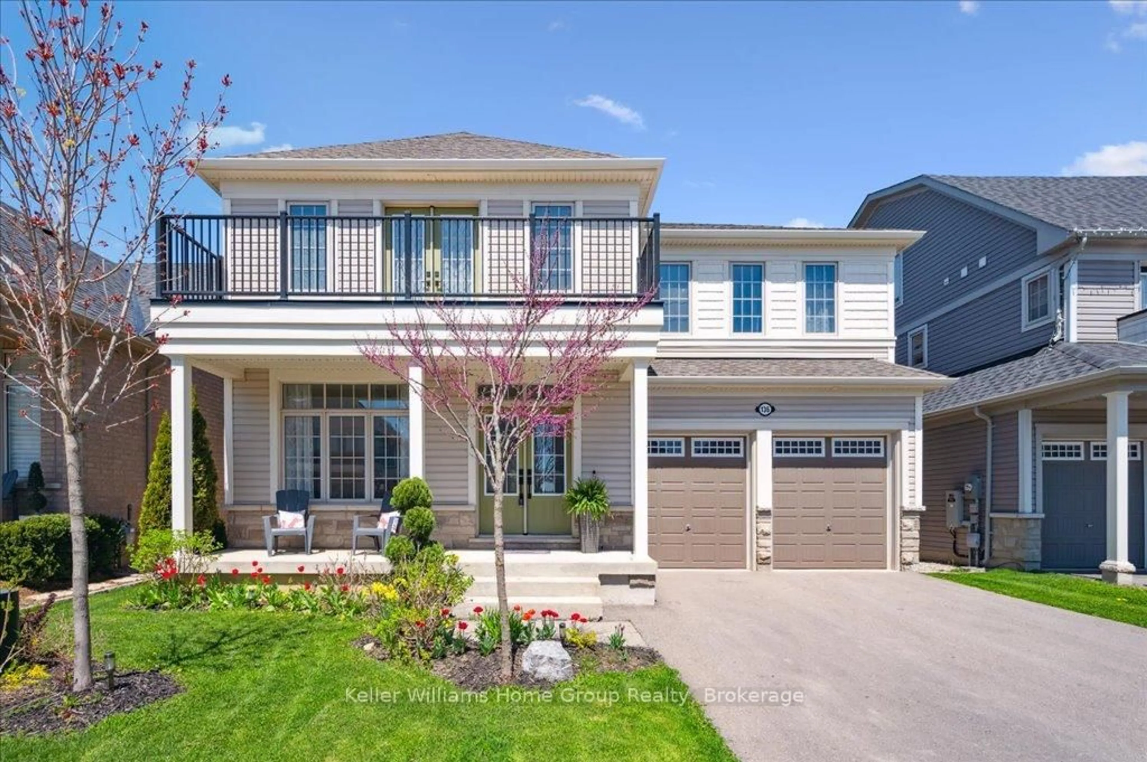 Home with brick exterior material, street for 136 Harpin Way, Centre Wellington Ontario N1M 0G9
