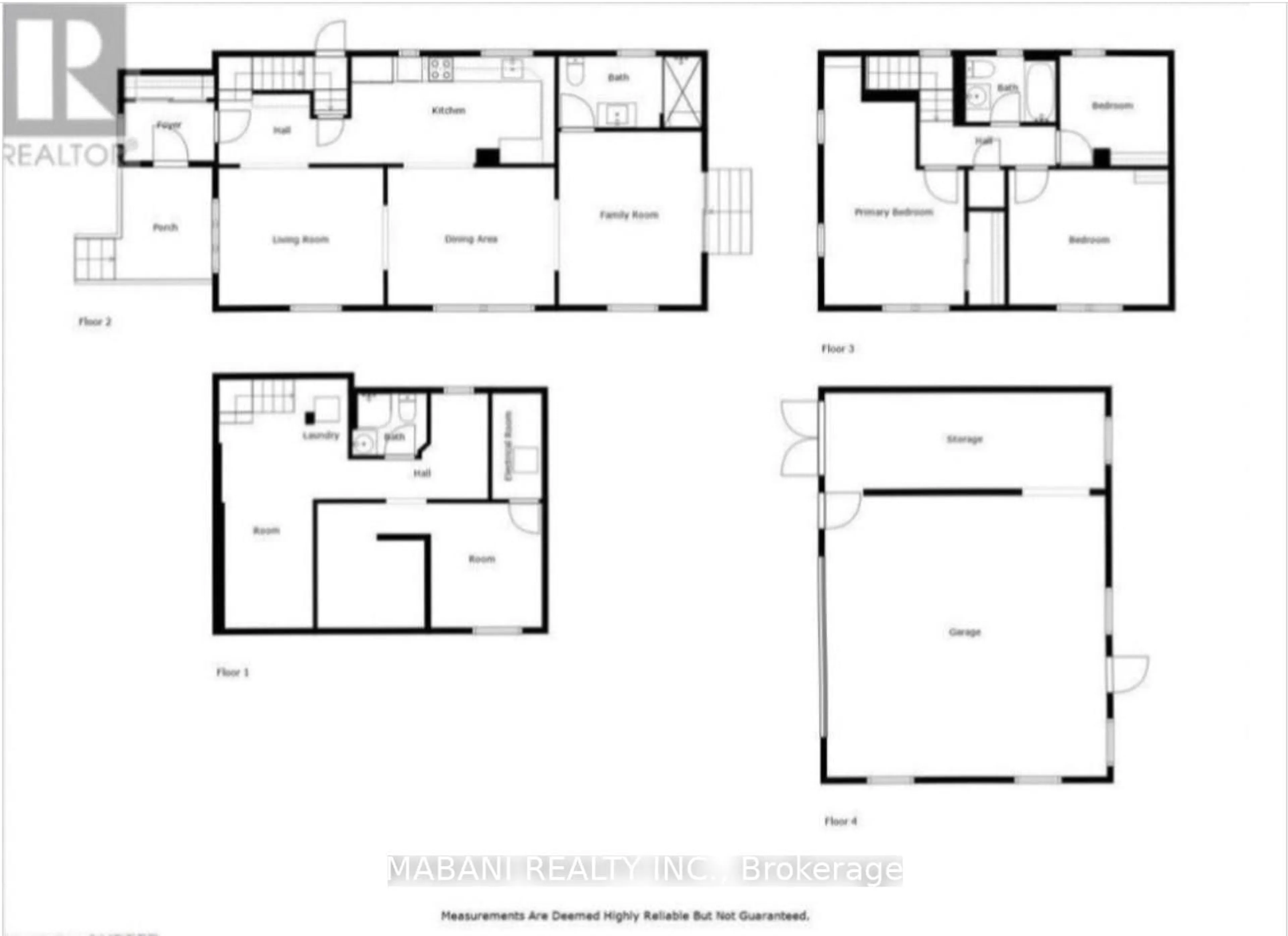 Floor plan for 4576 FOURTH Ave, Niagara Falls Ontario L2E 4N6
