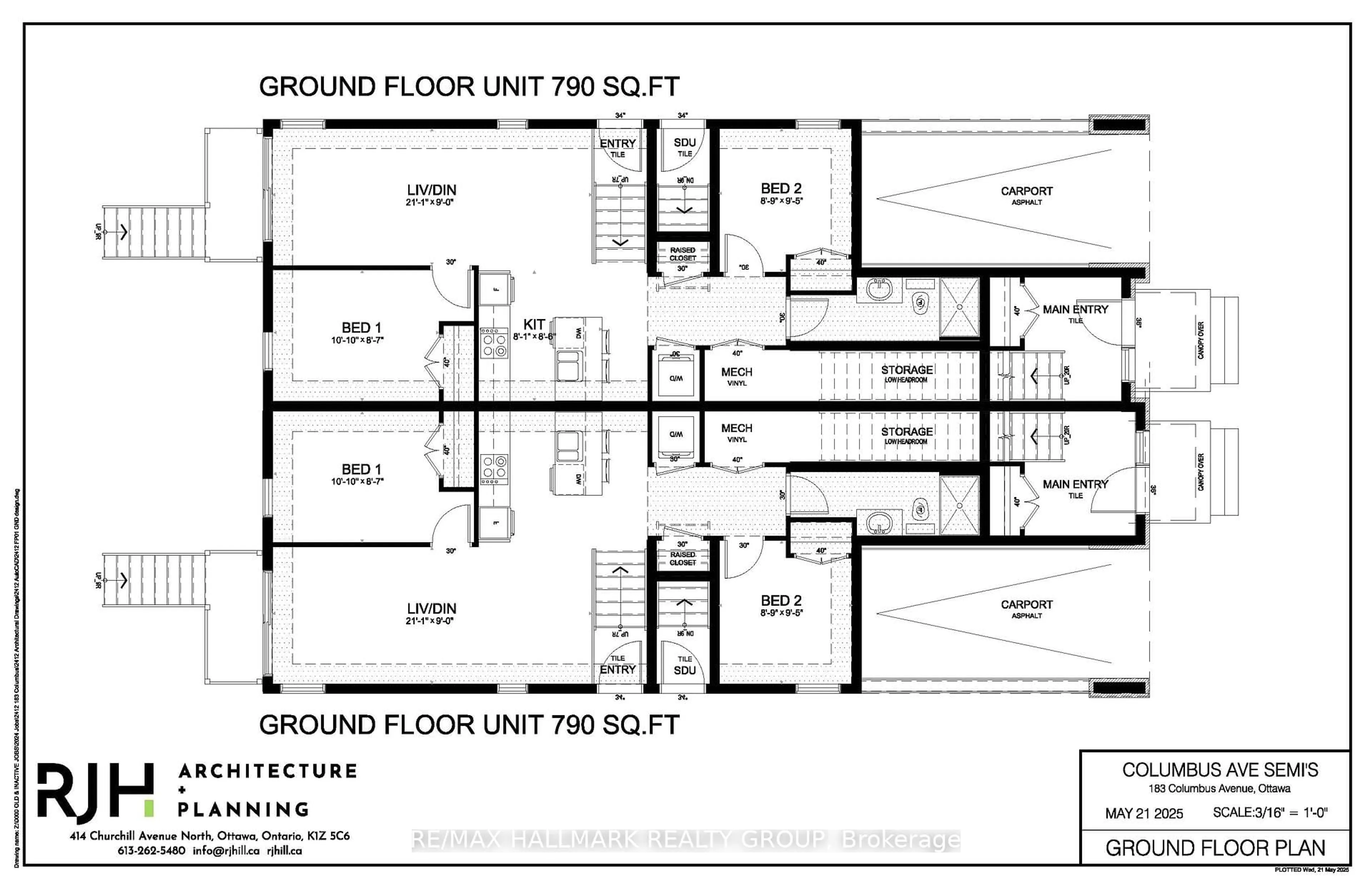 Floor plan for 183 Columbus Ave, Ottawa Ontario K1K 1P7