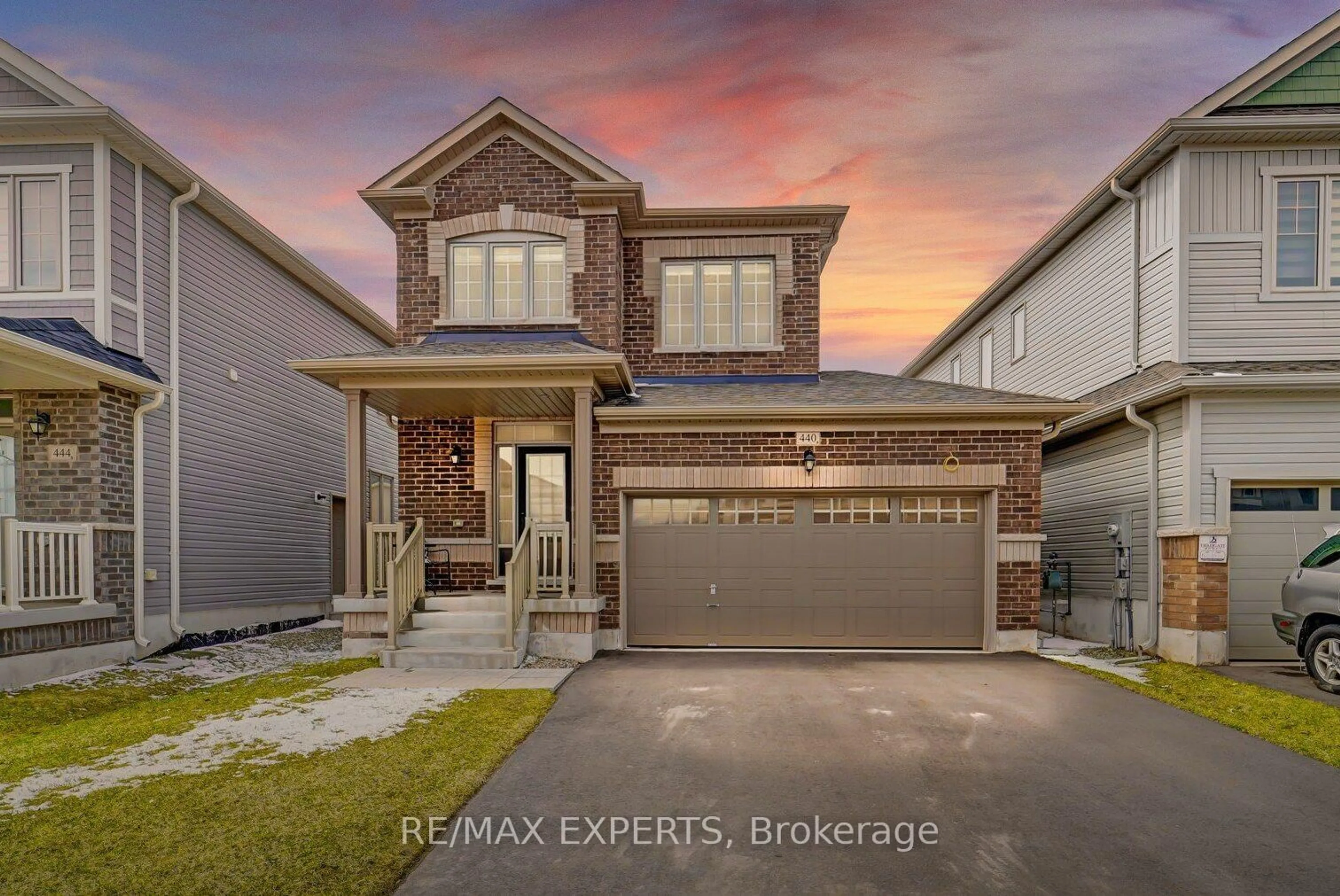 Home with brick exterior material, street for 440 Black Cherry Cres, Shelburne Ontario L9V 3Y7