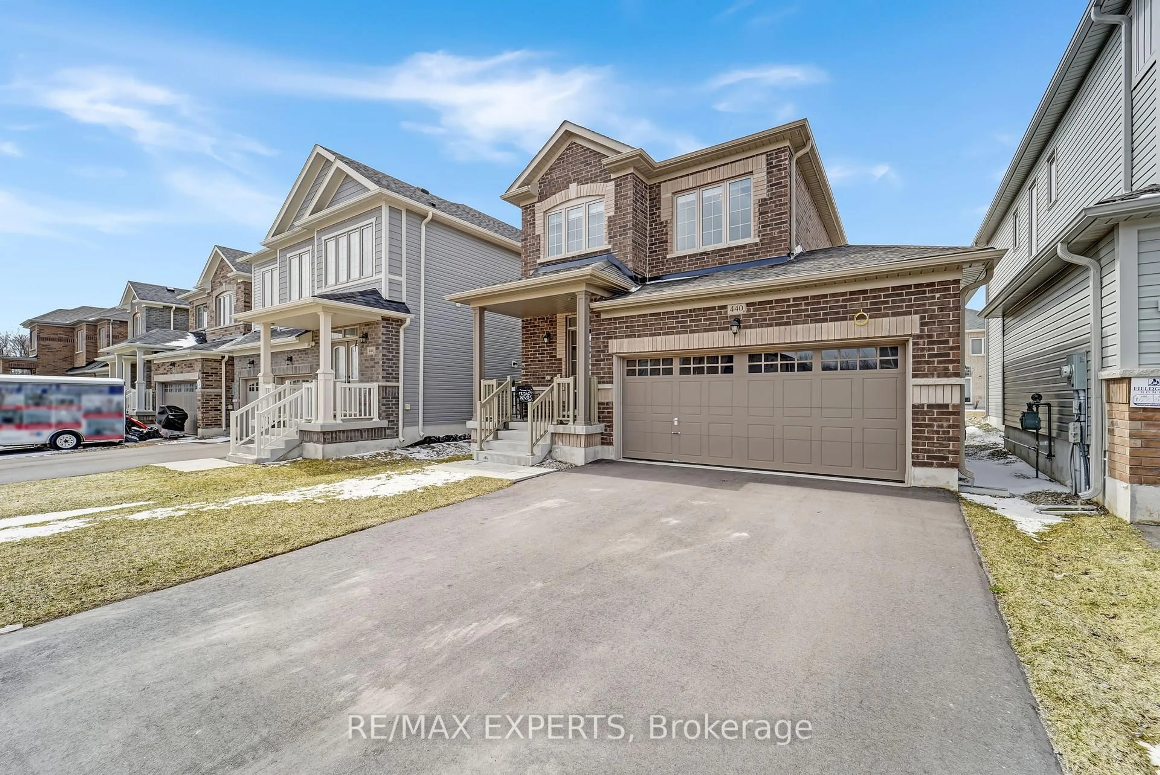 Home with brick exterior material, street for 440 Black Cherry Cres, Shelburne Ontario L9V 3Y7
