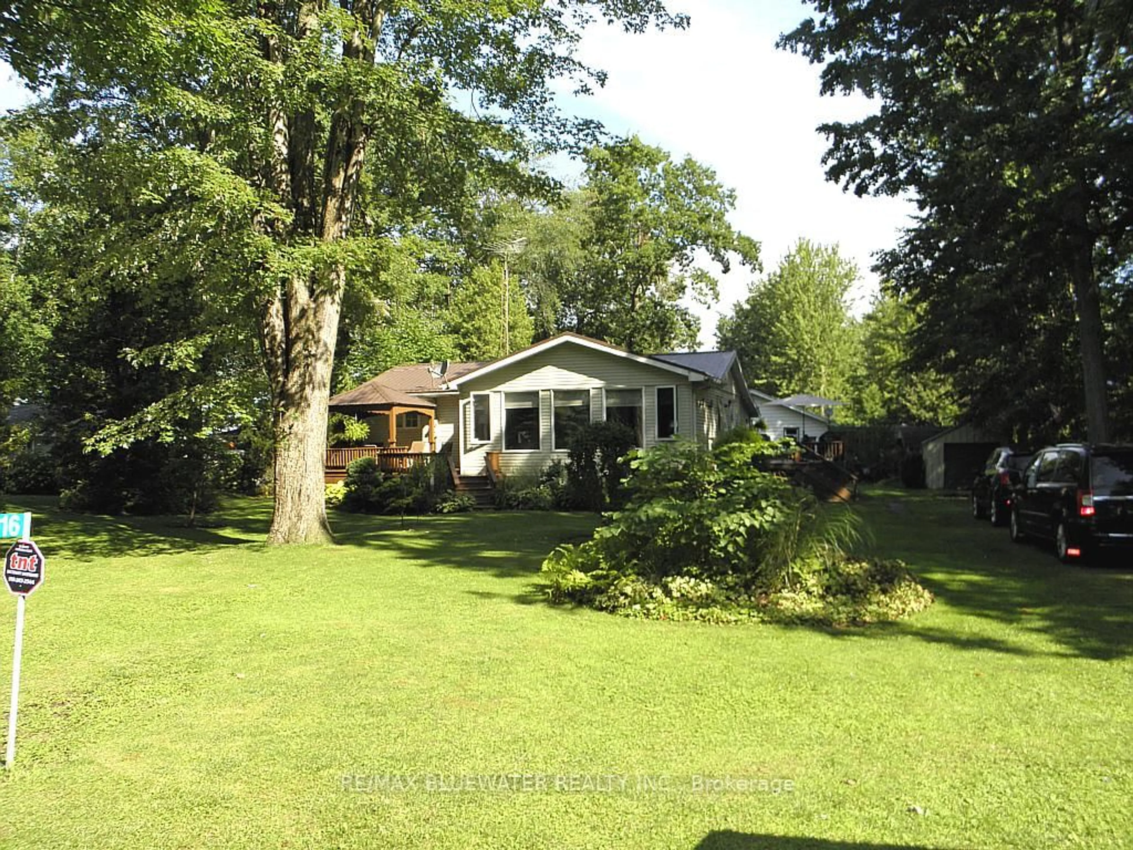 A pic from outside/outdoor area/front of a property/back of a property/a pic from drone, forest/trees view for 6016 Max Dr, Lambton Shores Ontario N0N 1J1