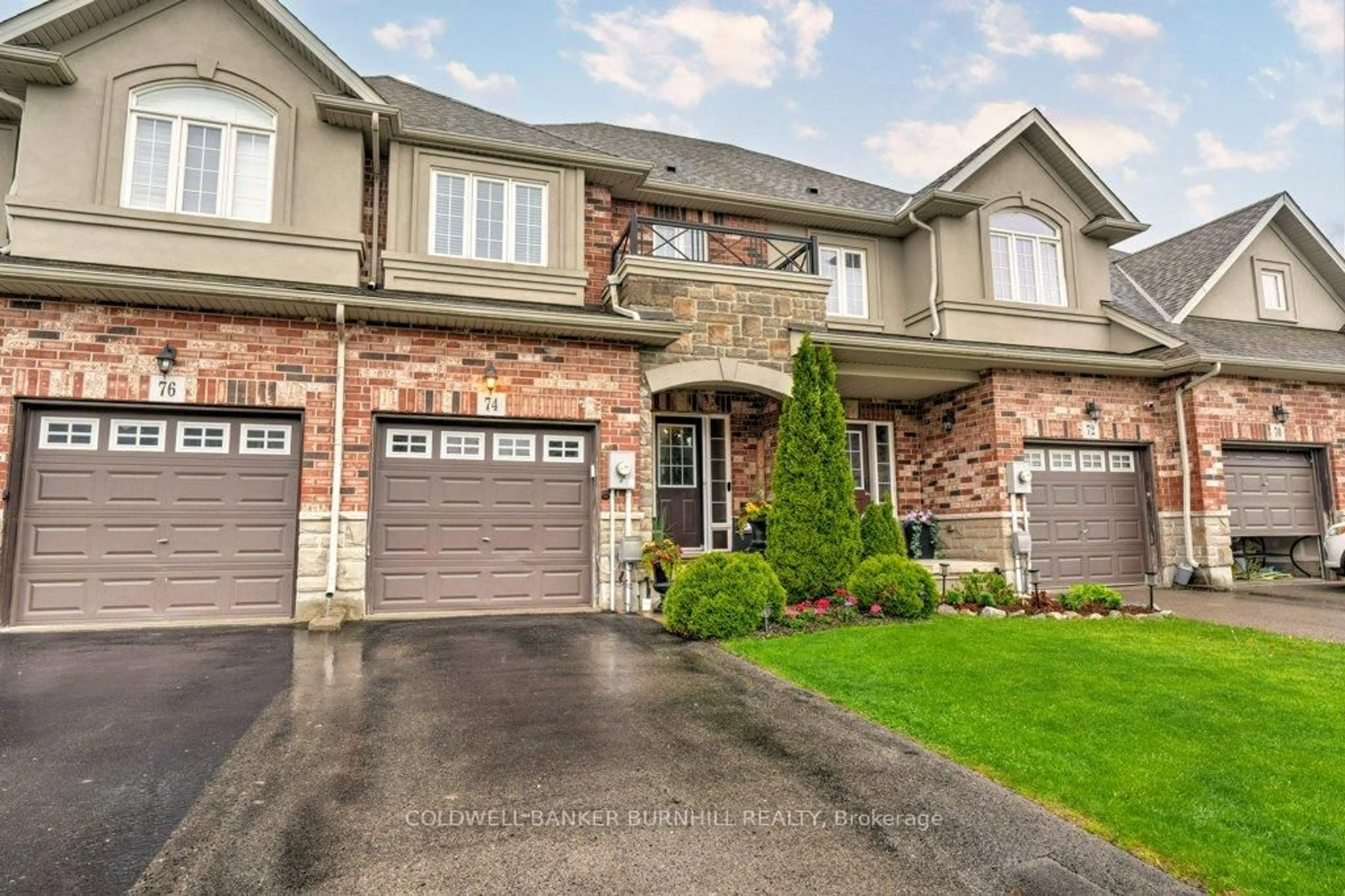 Home with brick exterior material, street for 74 Galileo Dr, Hamilton Ontario L8E 0H1