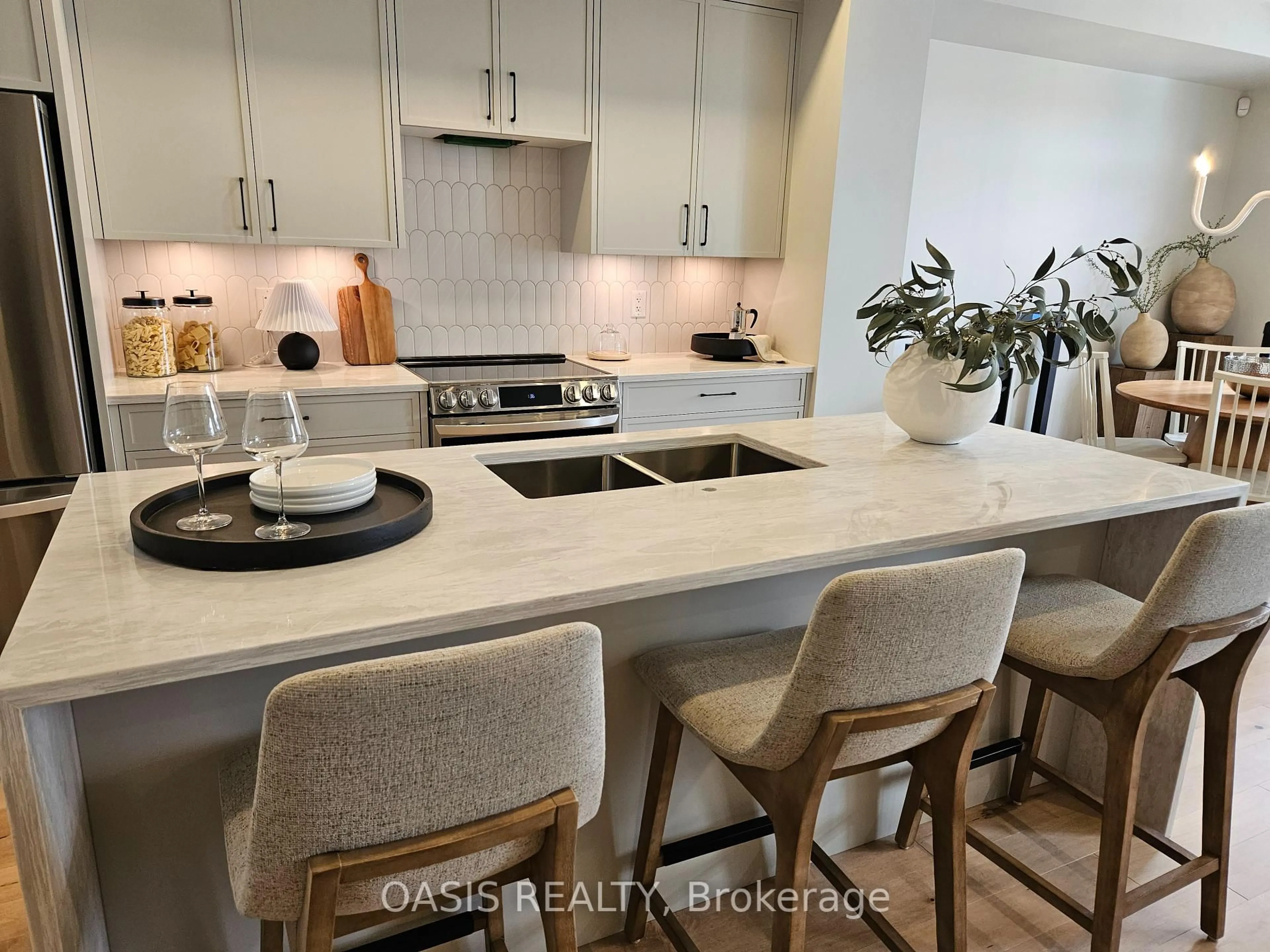 Open concept kitchen, ceramic/tile floor for 81 Rawah Private, Stittsville Ontario K2S 3E2