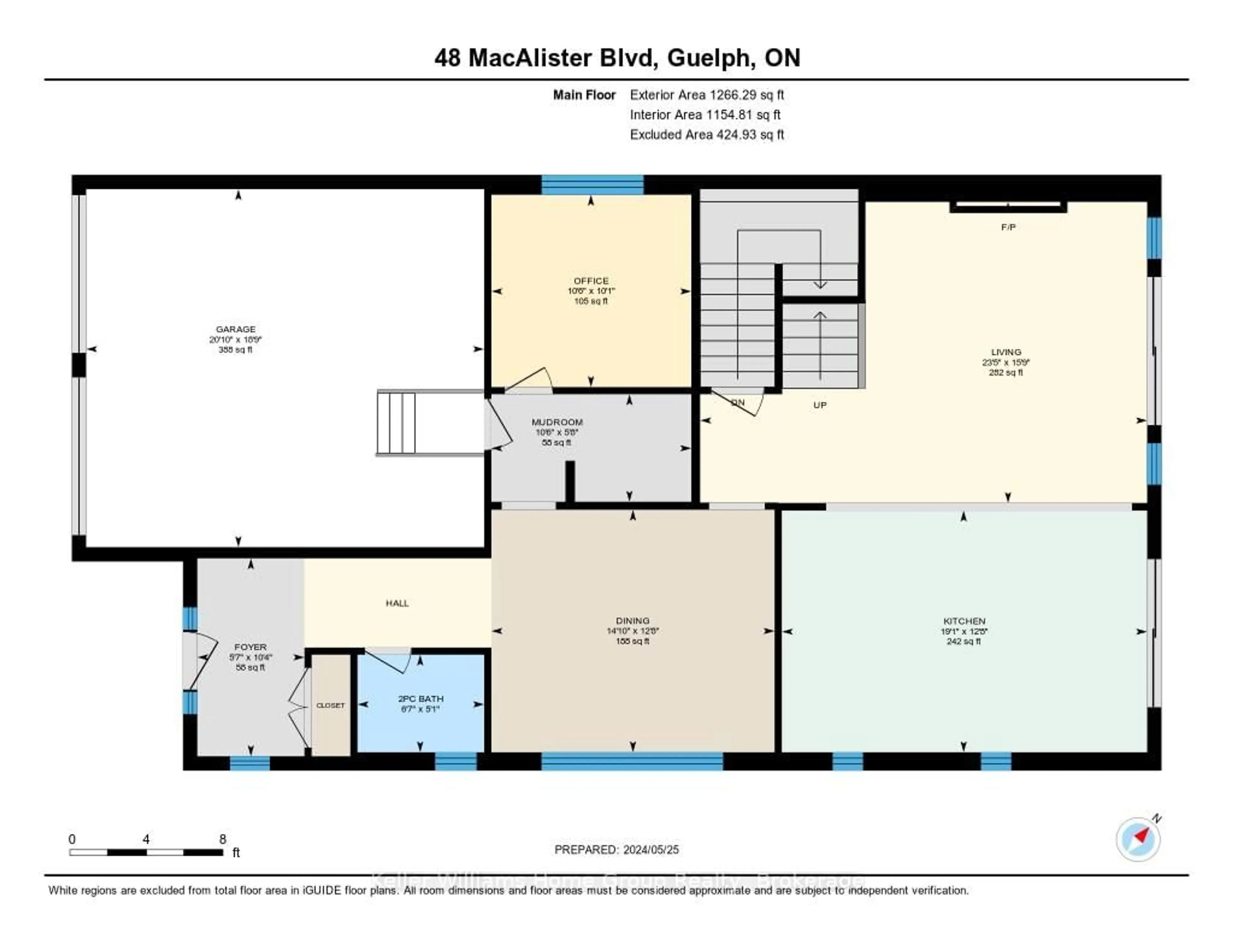 Floor plan for 48 MACALISTER BOULEVARD, Guelph Ontario N1G 0G6