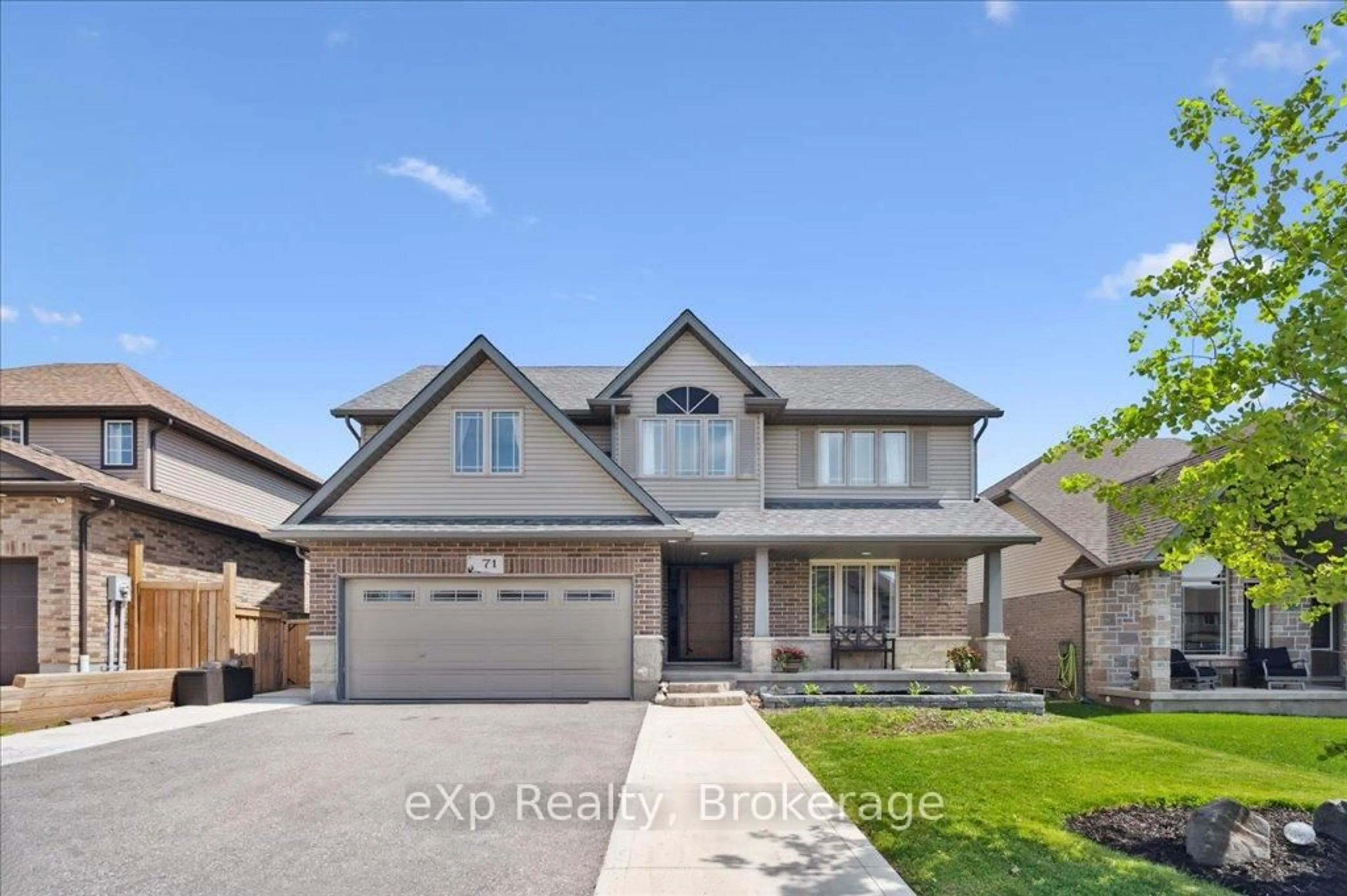 Home with brick exterior material, street for 71 Stumpf St, Centre Wellington Ontario N0B 1S0