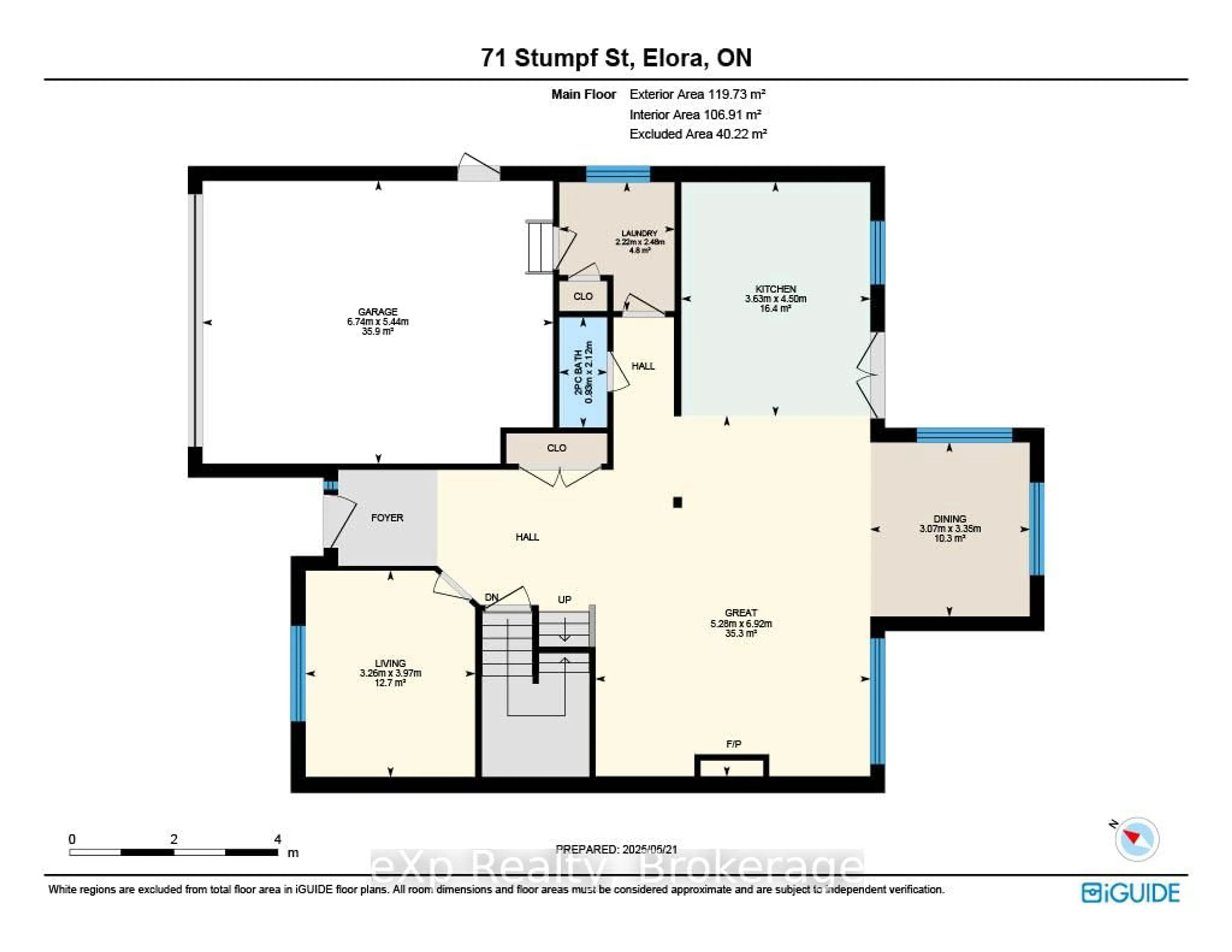 Floor plan for 71 Stumpf St, Centre Wellington Ontario N0B 1S0