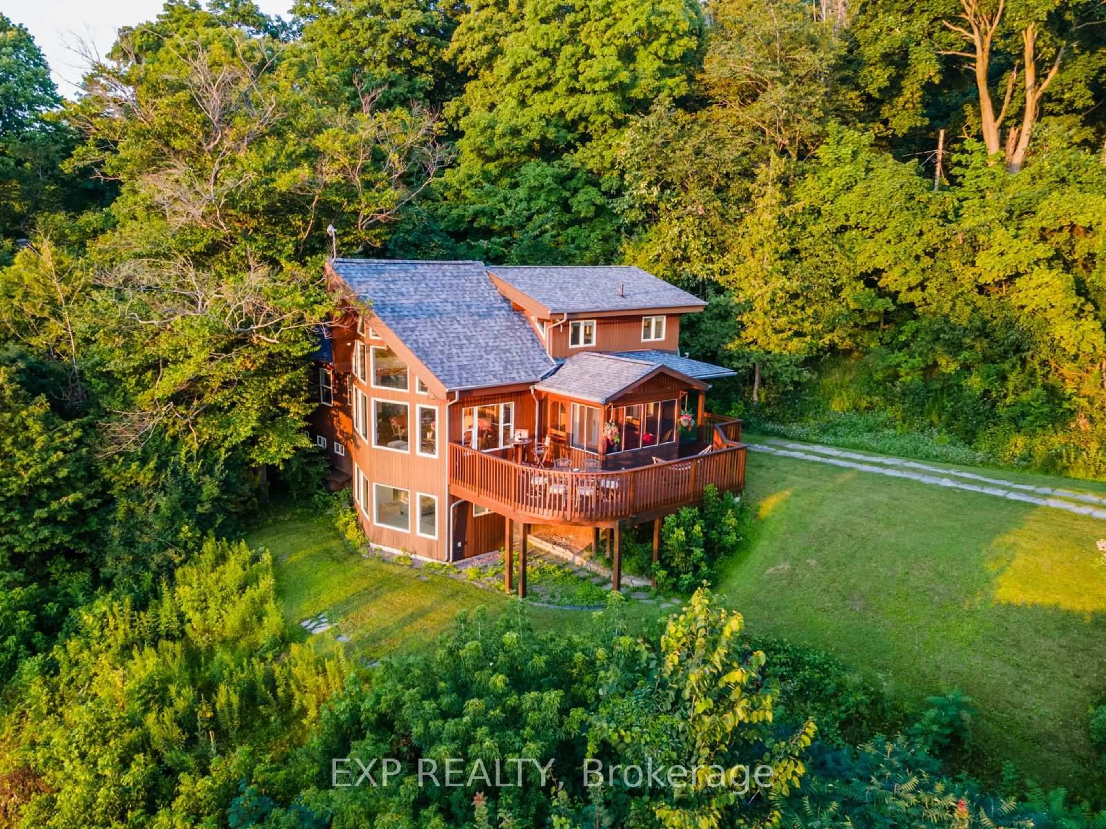 A pic from outside/outdoor area/front of a property/back of a property/a pic from drone, water/lake/river/ocean view for 7214 County Rd 18 #7, Alnwick/Haldimand Ontario K0K 2X0
