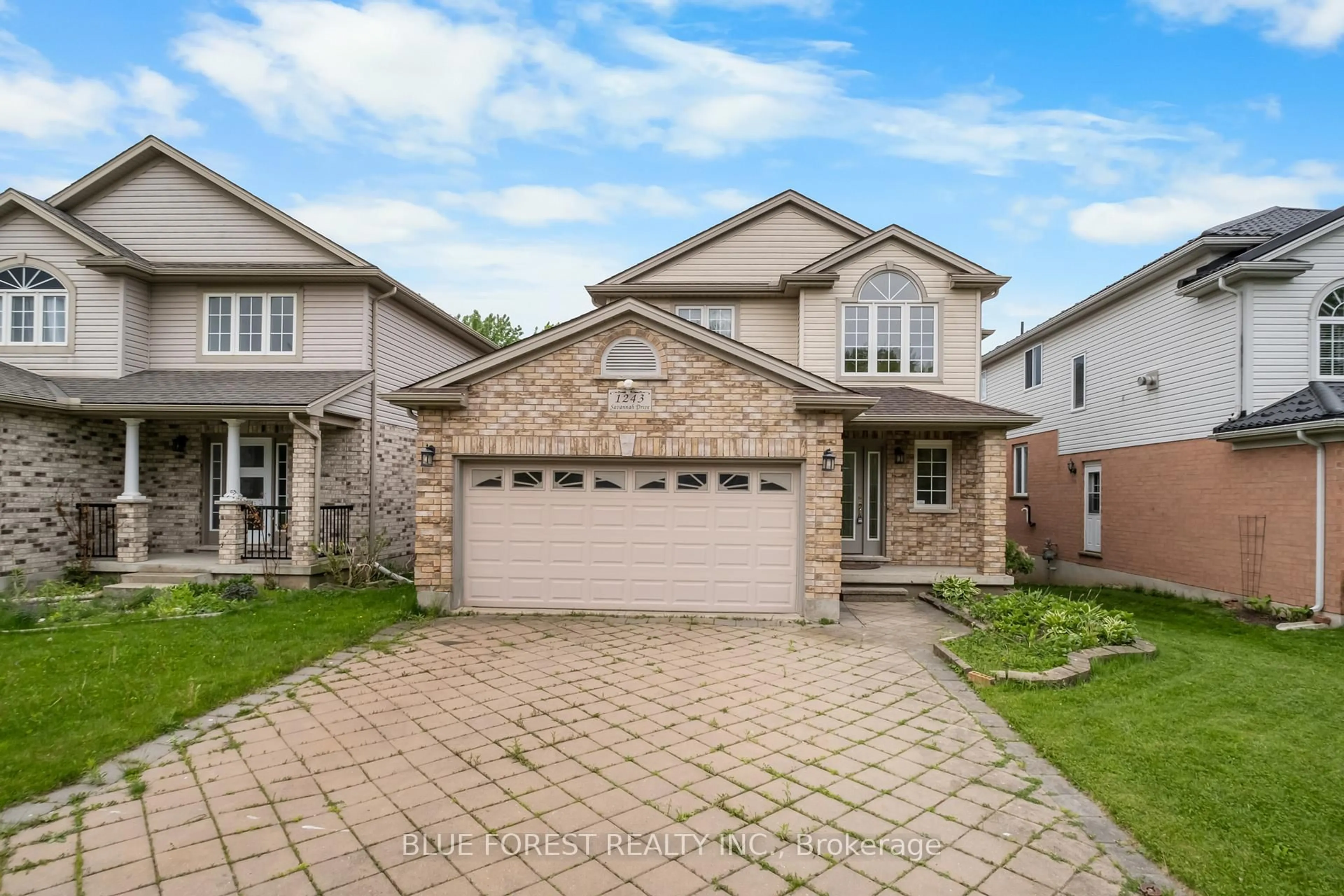 Home with brick exterior material, street for 1243 Savannah Dr, London North Ontario N5X 4P2