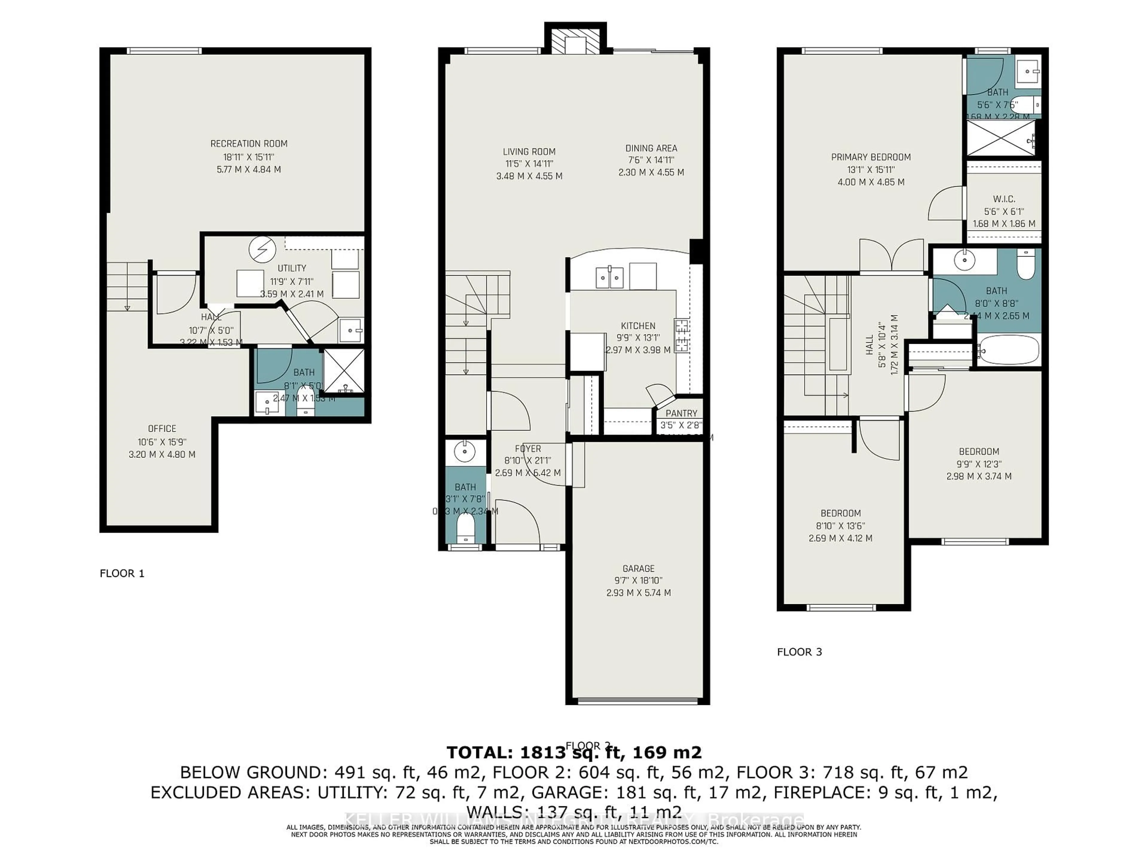 Floor plan for 532 Wild Shore Cres, Ottawa Ontario K1V 1S9