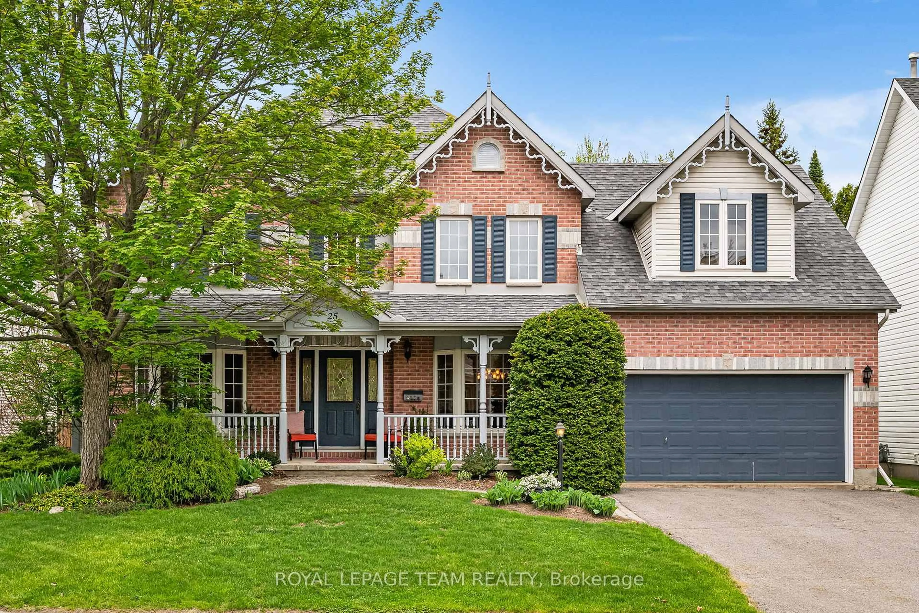 Home with brick exterior material, street for 25 Crantham Cres, Ottawa Ontario K2S 1R2