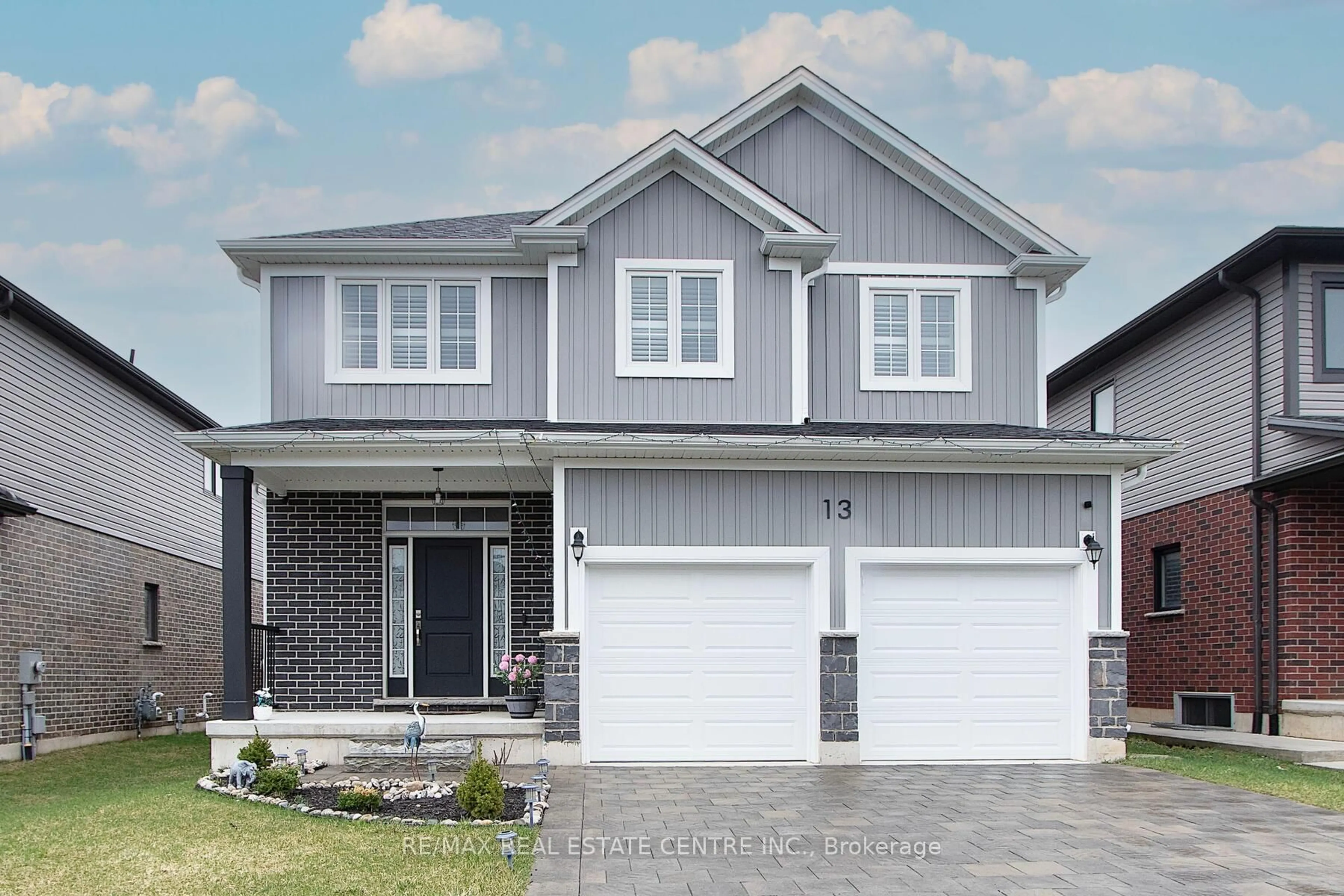 Home with vinyl exterior material, street for 13 Sutherland Cres, Ingersoll Ontario N5C 0E3