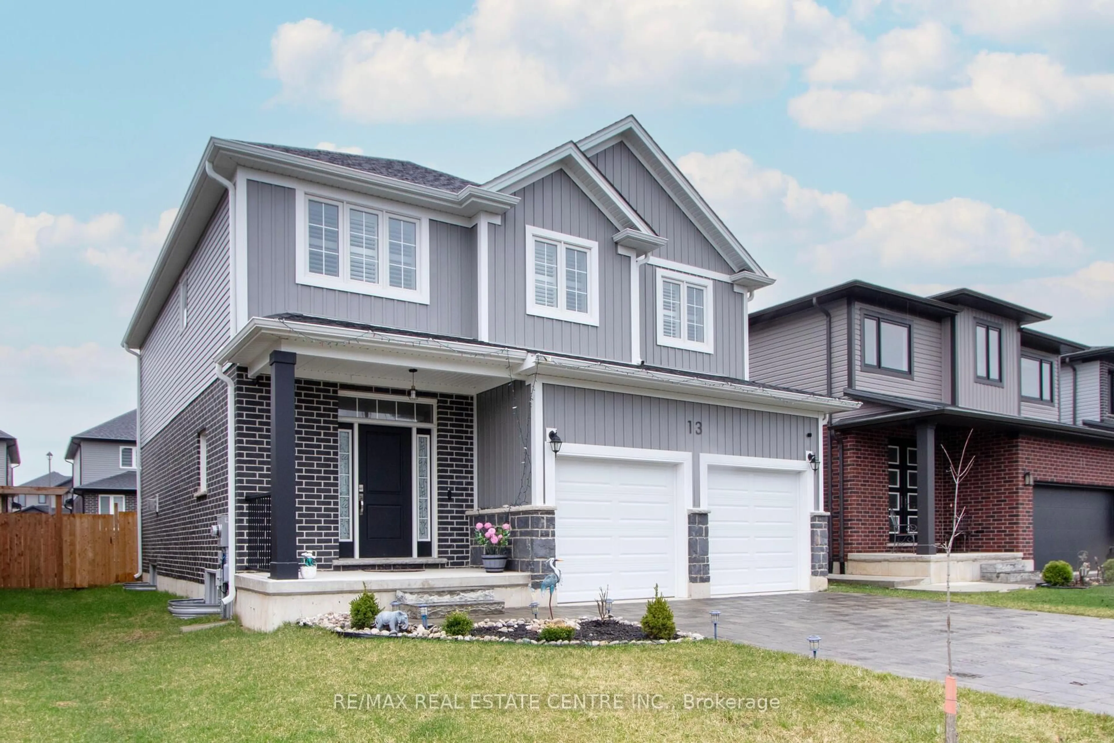 Home with vinyl exterior material, street for 13 Sutherland Cres, Ingersoll Ontario N5C 0E3