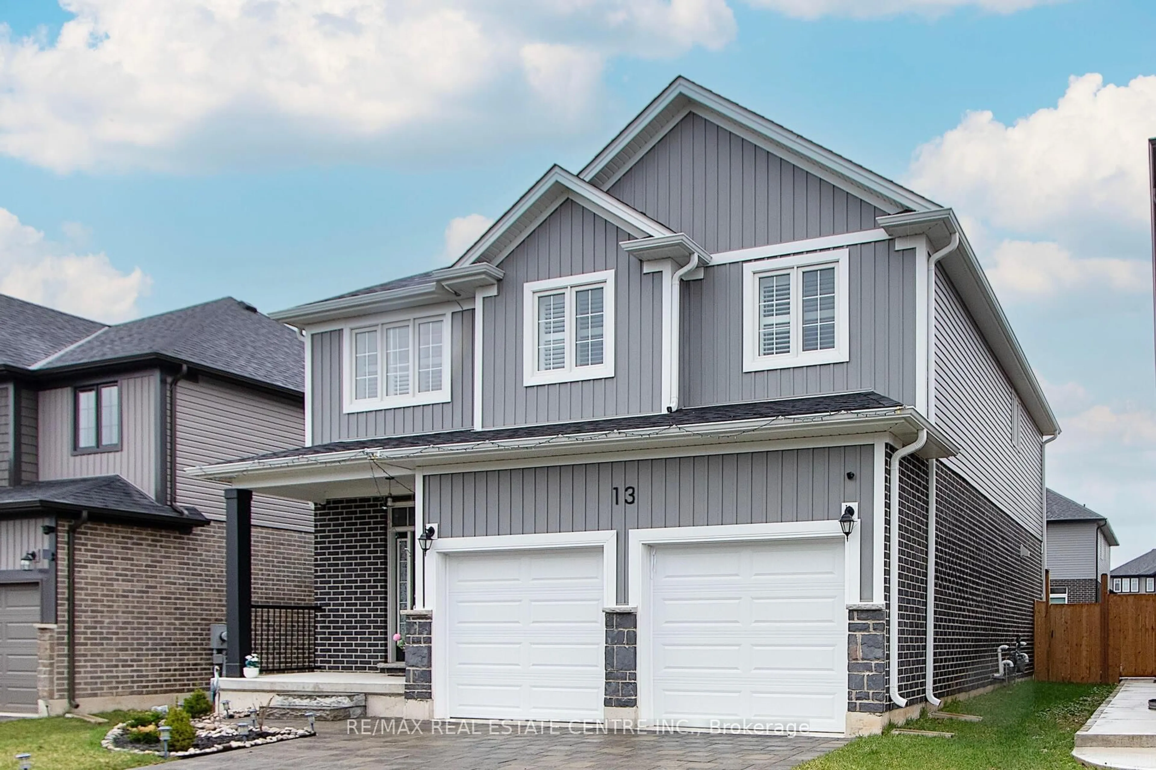 Home with vinyl exterior material, street for 13 Sutherland Cres, Ingersoll Ontario N5C 0E3