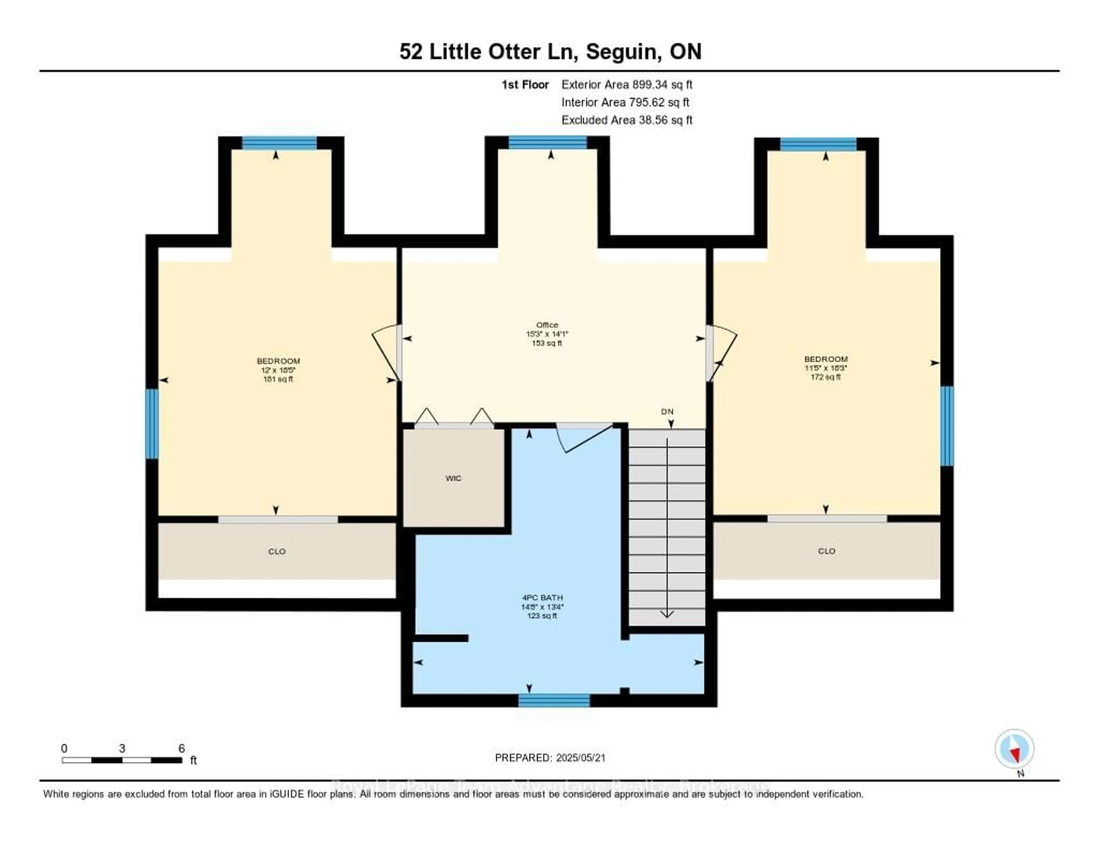 Floor plan for 52 Little Otter Lane, Seguin Ontario P2A 0B2