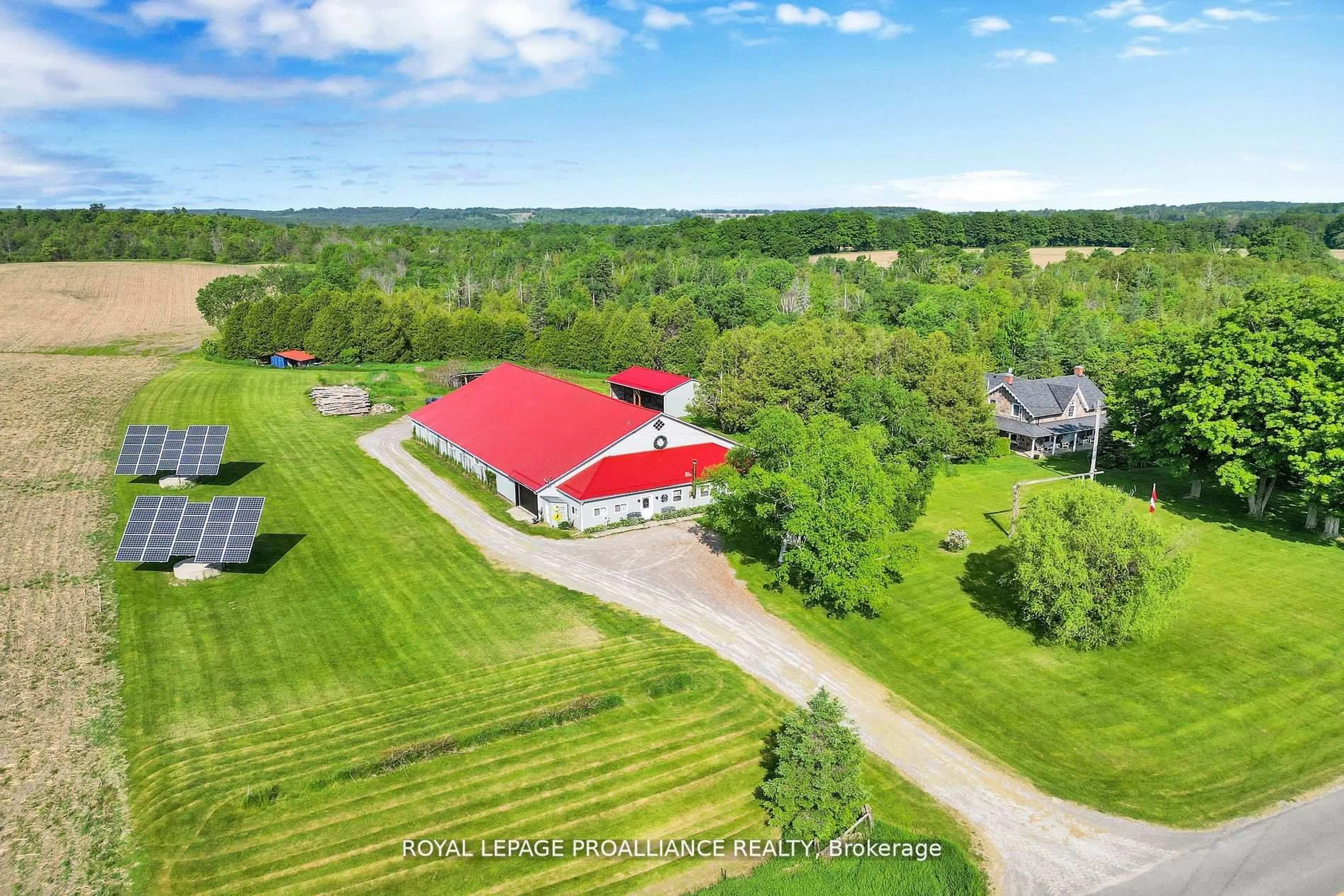 A pic from outside/outdoor area/front of a property/back of a property/a pic from drone, unknown for 1338 McDonald Rd, Alnwick/Haldimand Ontario K0K 2X0
