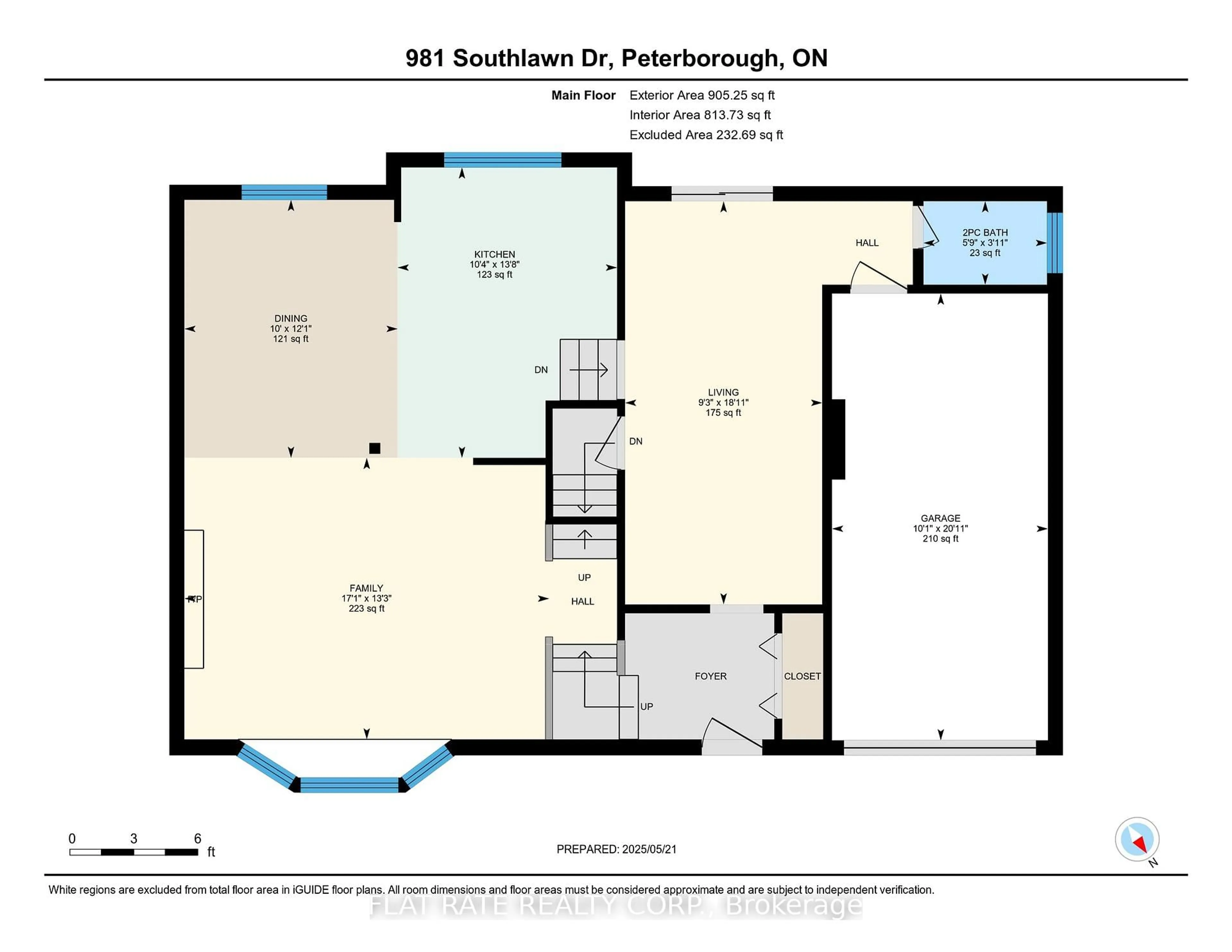 Floor plan for 981 SOUTHLAWN Dr, Peterborough South Ontario K9J 1G3