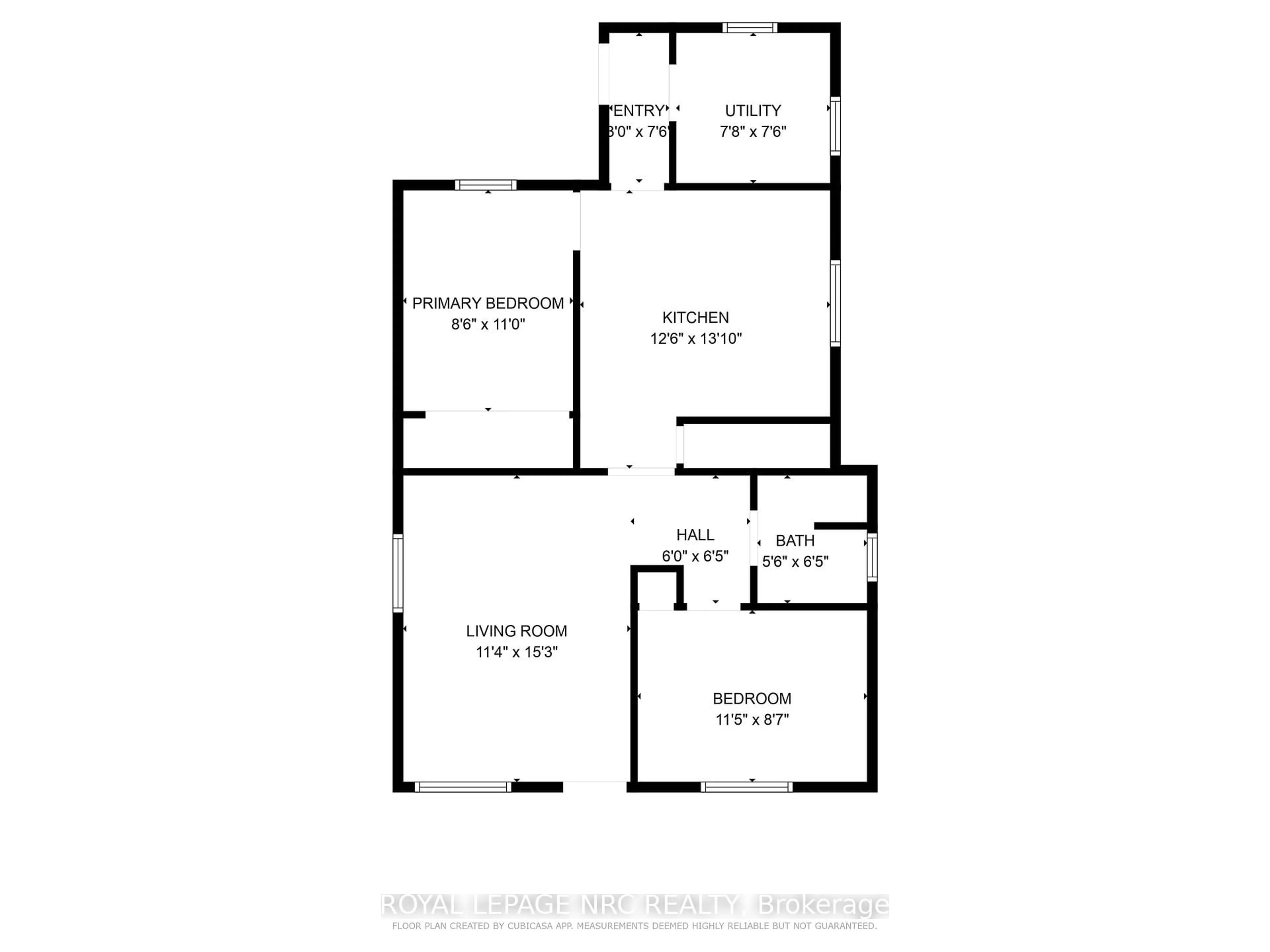 Floor plan for 4 Moote St, St. Catharines Ontario L2N 1B2