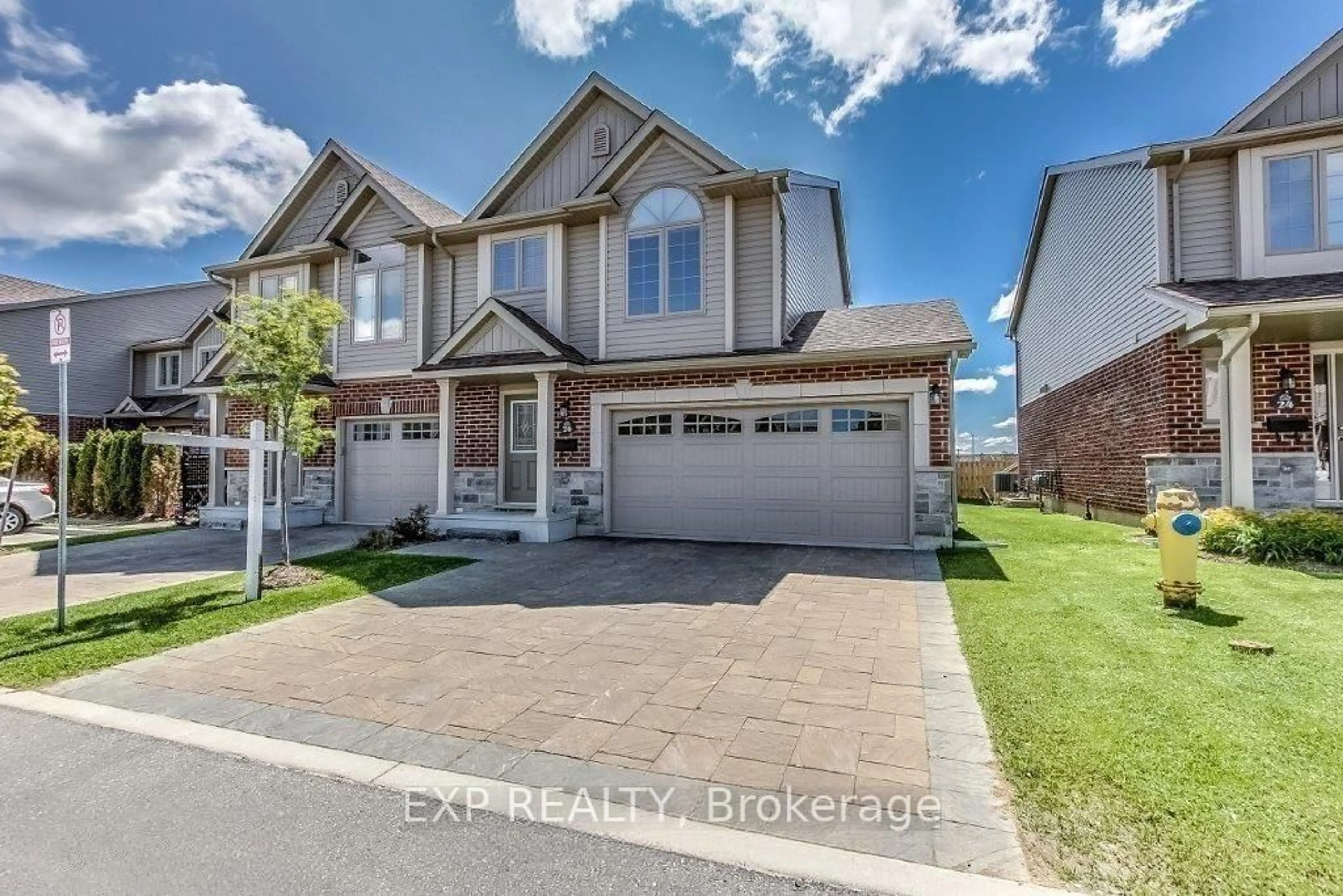 A pic from outside/outdoor area/front of a property/back of a property/a pic from drone, street for 3399 Castle Rock Pl #26, London South Ontario N6J 2H2