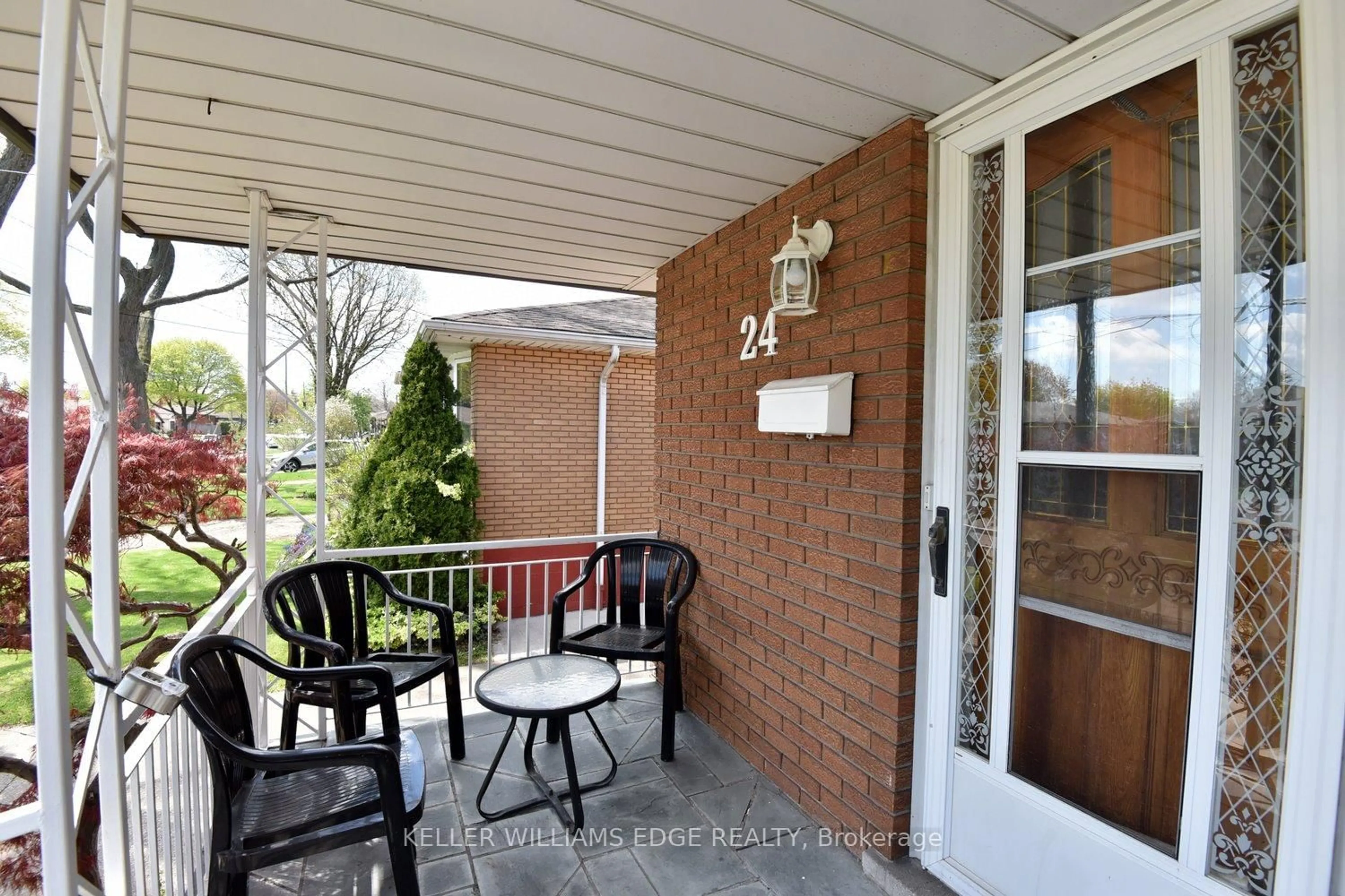 Patio, street for 24 Burrwood Dr, Hamilton Ontario L9C 3T1