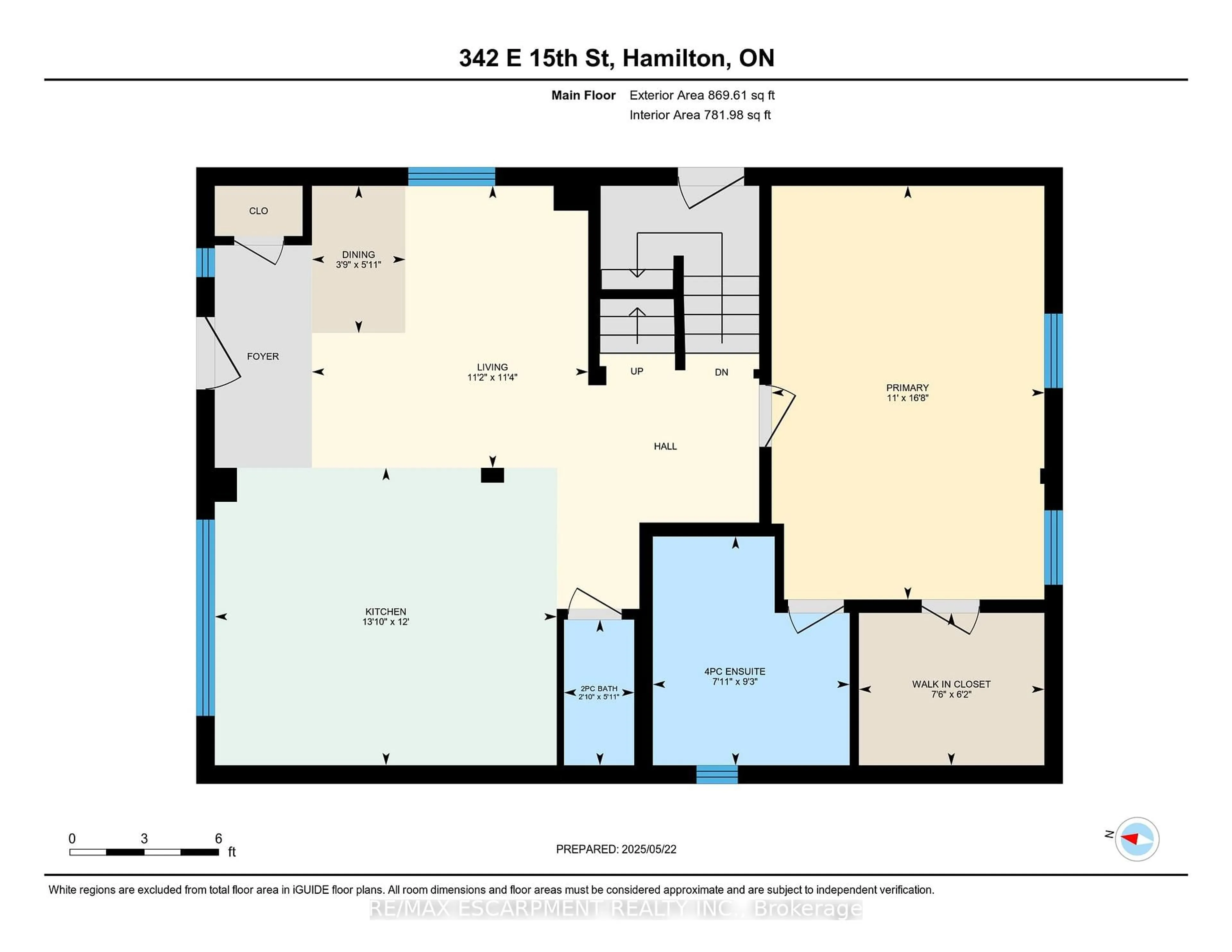 Floor plan for 342 East 15th St, Hamilton Ontario L9A 4G5