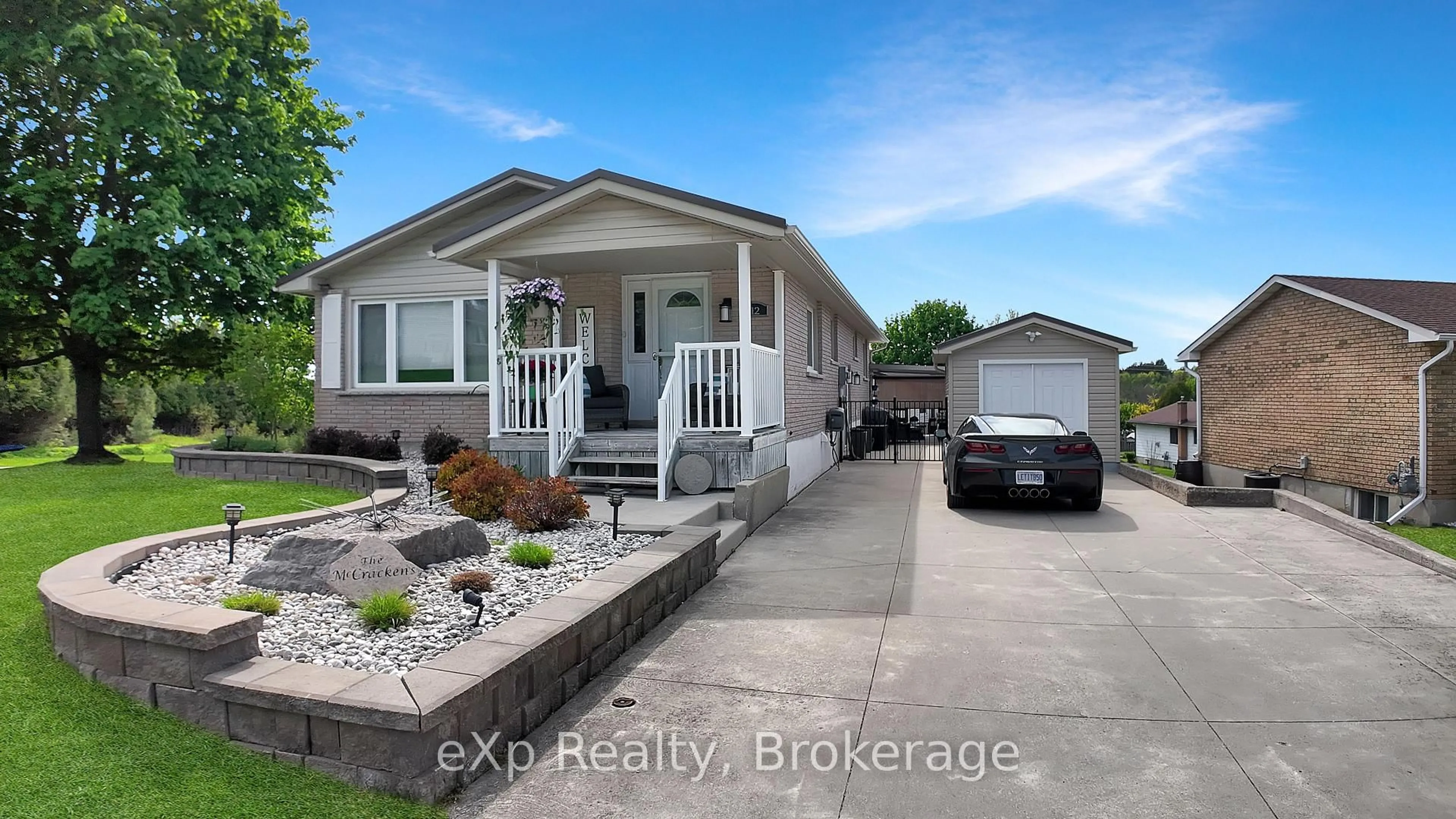 Home with vinyl exterior material, street for 12 Karin Cres, Brockton Ontario N0G 2V0
