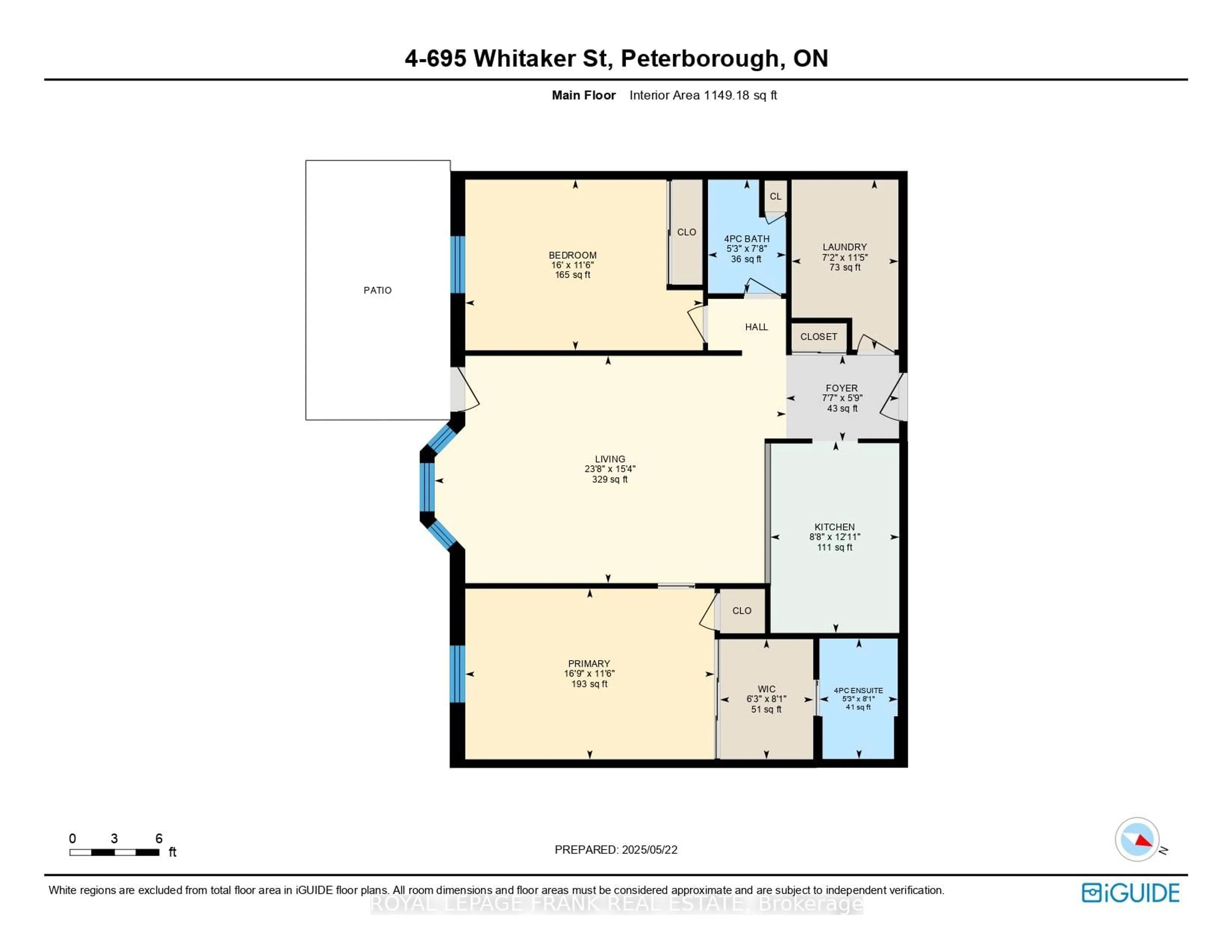 Floor plan for 695 Whitaker St #4, Peterborough East Ontario K9H 7K3