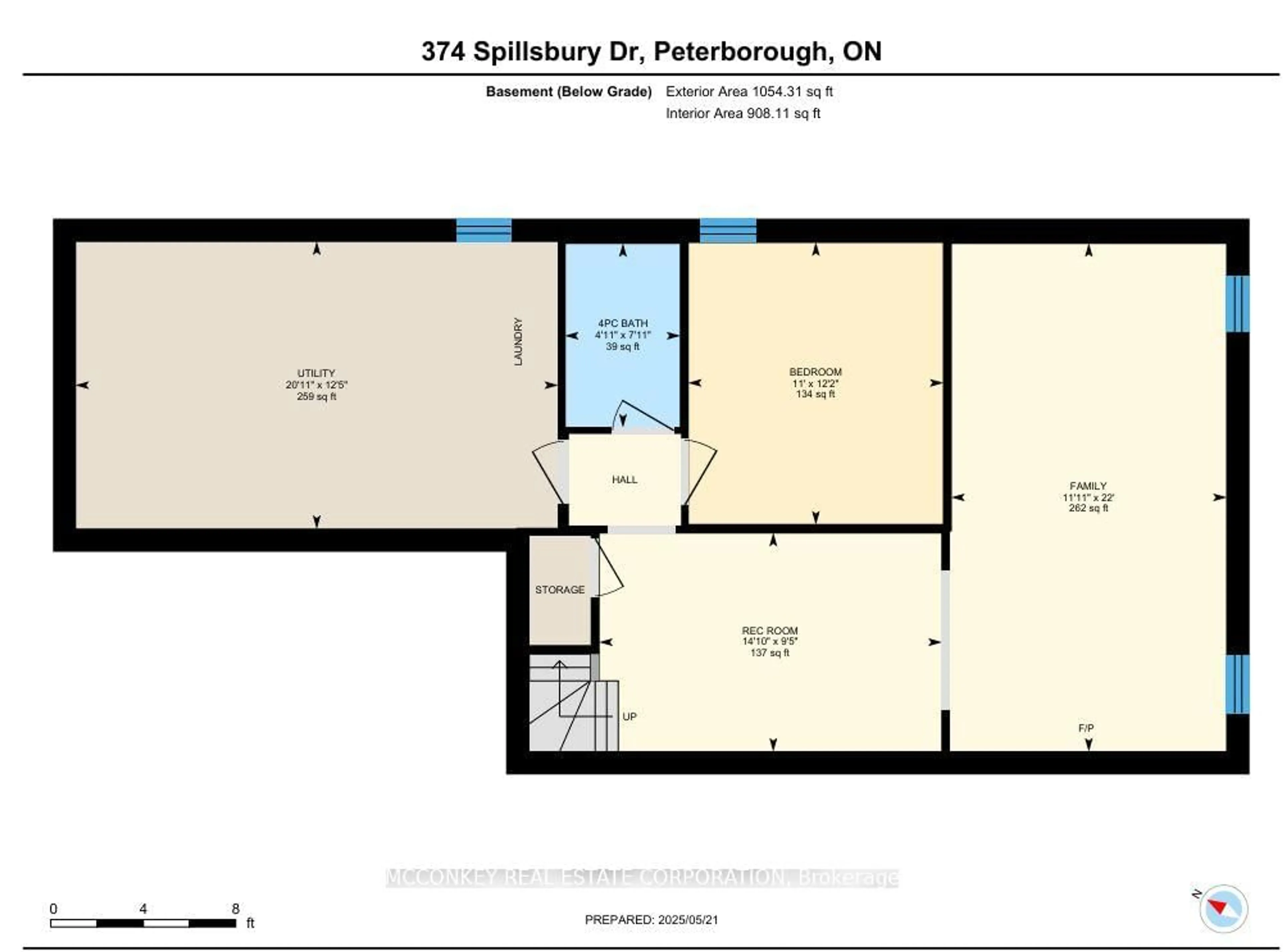 Floor plan for 374 SPILLSBURY Dr, Peterborough West Ontario K9K 2N6