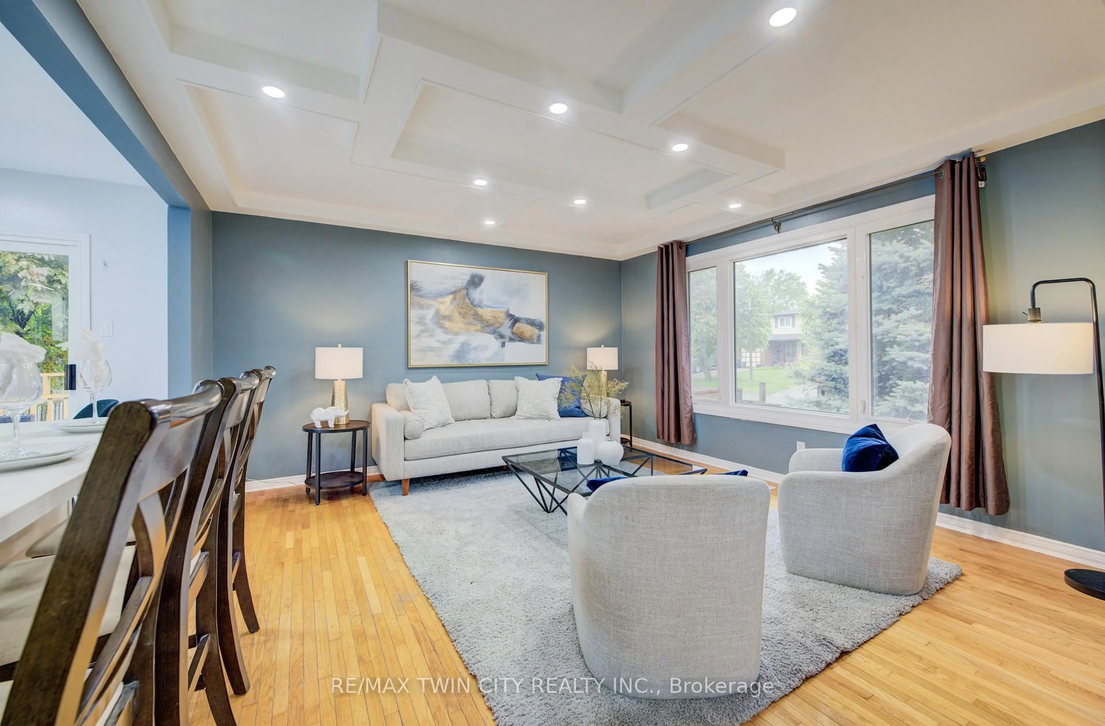Living room with furniture, unknown for 80 Folkstone Cres, Kitchener Ontario N2E 2S5