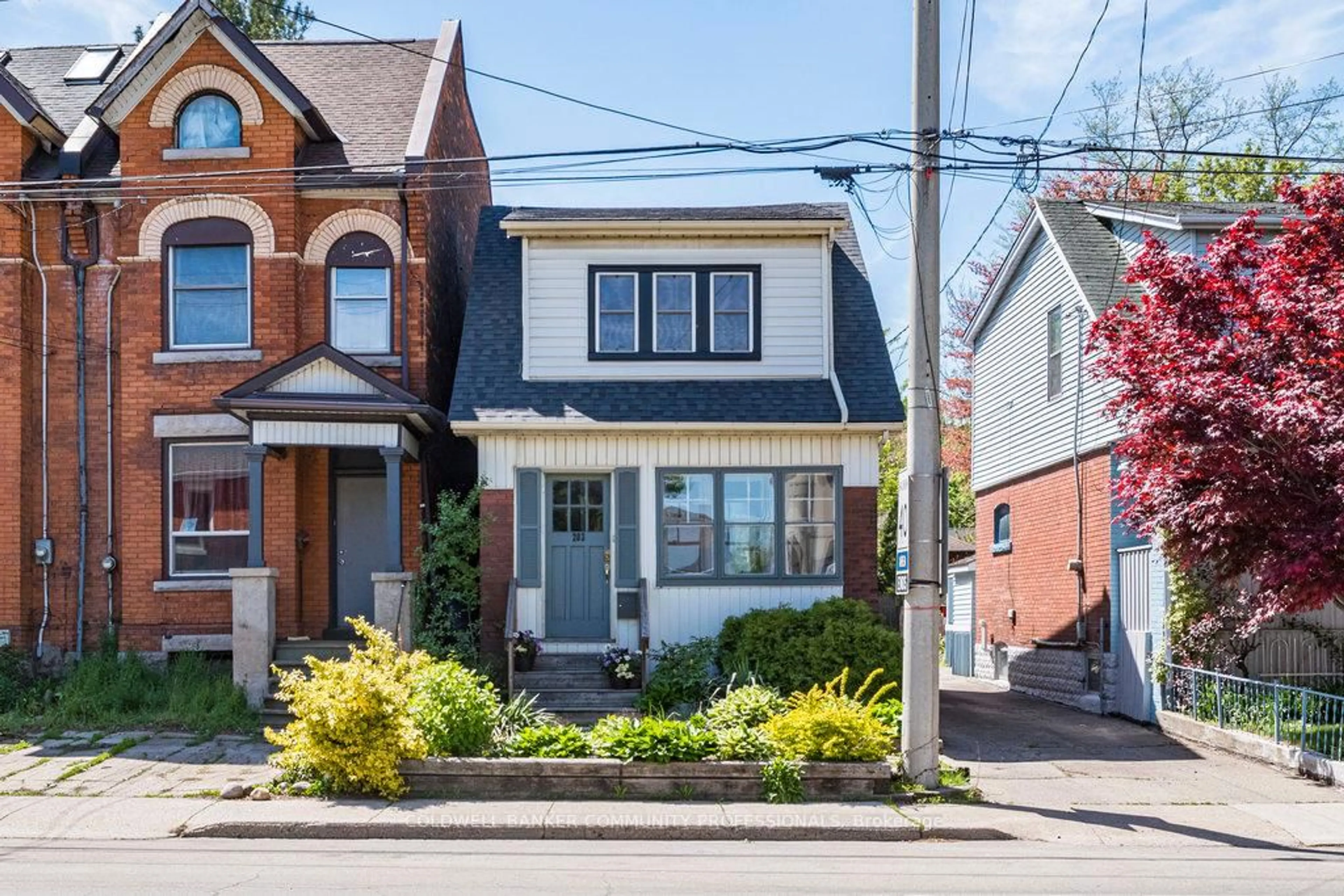 Home with brick exterior material, street for 203 Locke St, Hamilton Ontario L8R 3B1