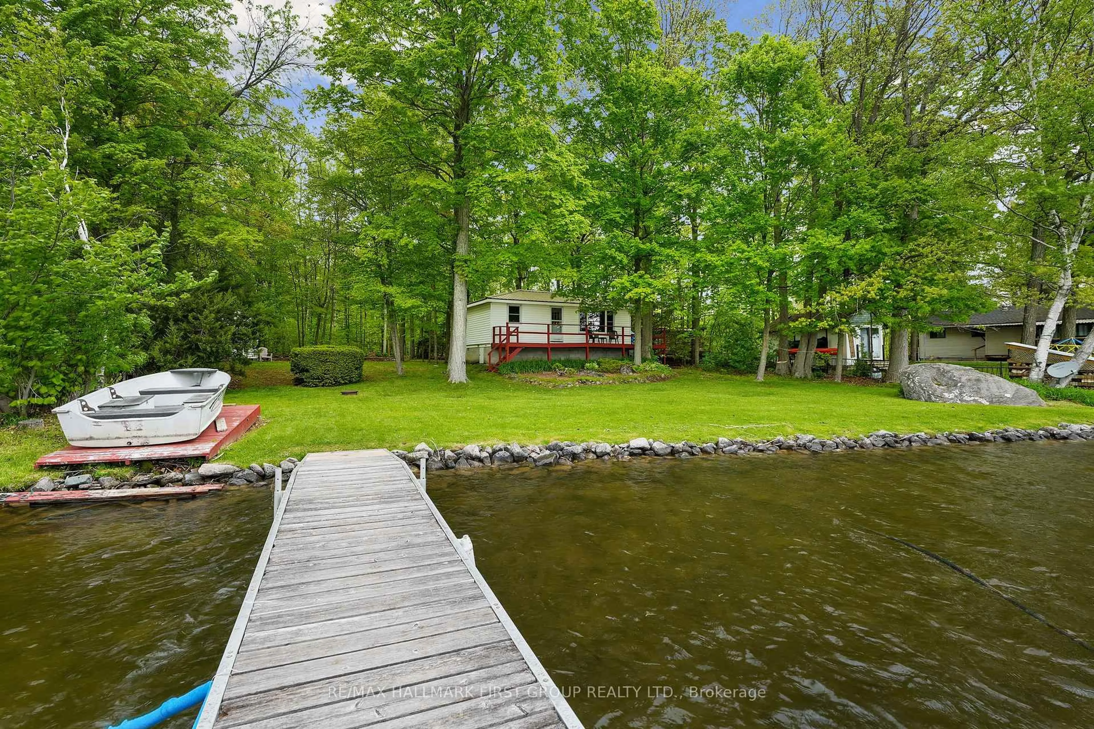 A pic from outside/outdoor area/front of a property/back of a property/a pic from drone, water/lake/river/ocean view for 313 Franklin Rd, Trent Hills Ontario K0L 1Z0
